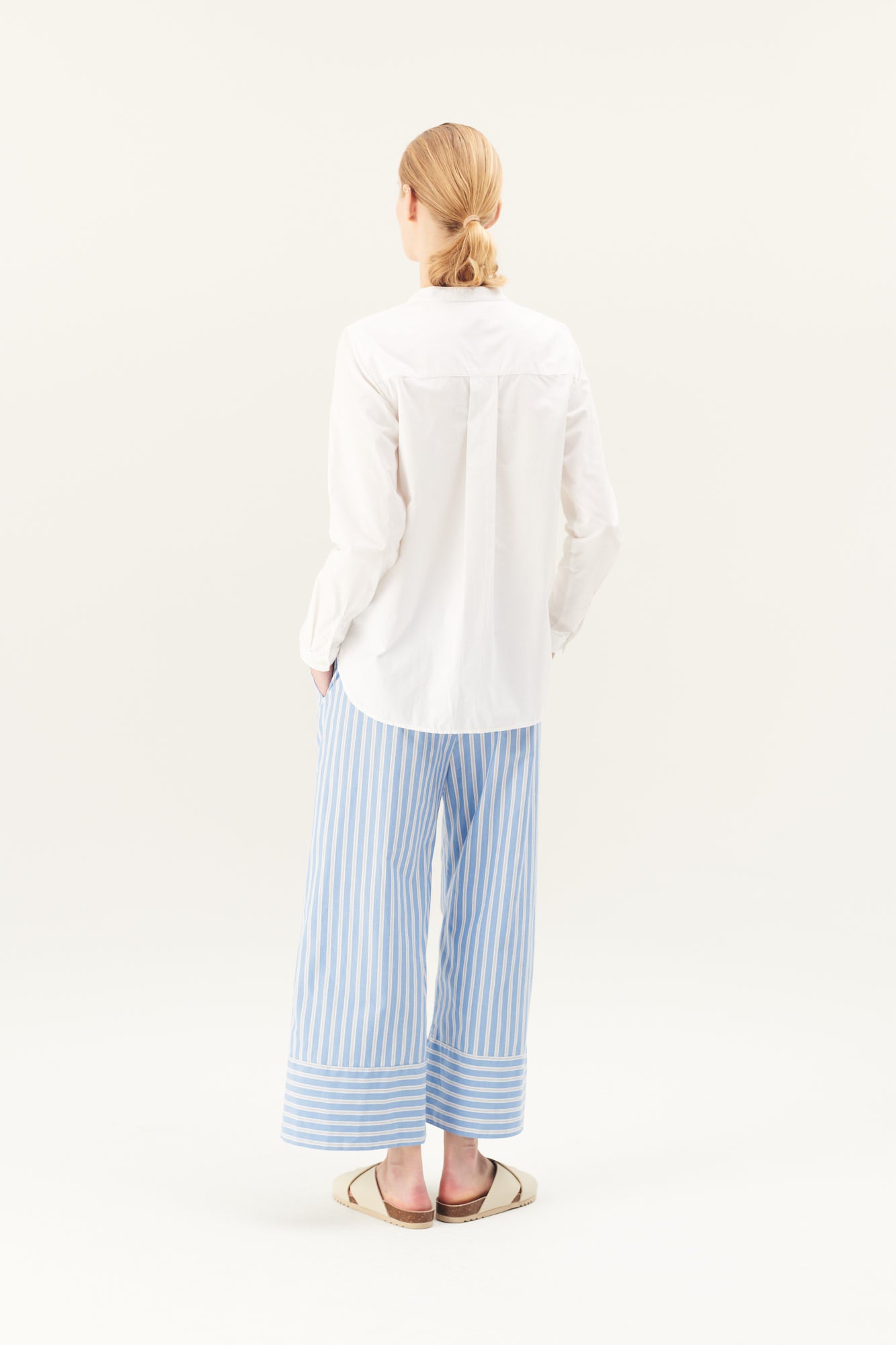 Rue de Tokyo PAGE SOFT POPLIN STRIPE PANTS