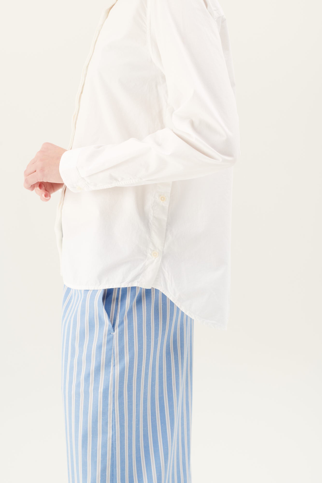 Rue de Tokyo PAGE SOFT POPLIN STRIPE PANTS