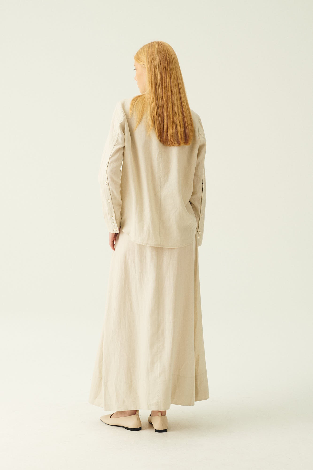 Rue de Tokyo PALESA LIGHT LINEN SKIRTS SAND