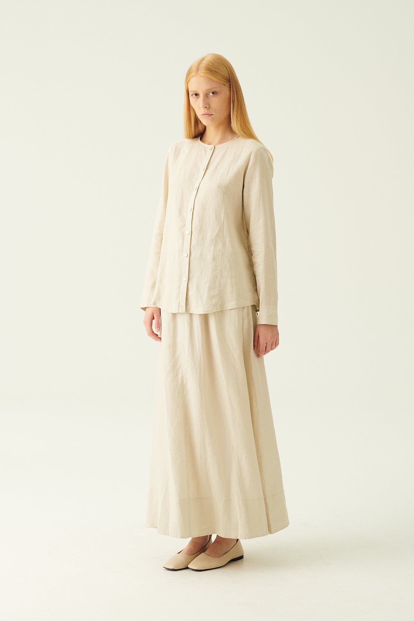 Rue de Tokyo PALESA LIGHT LINEN SKIRTS SAND