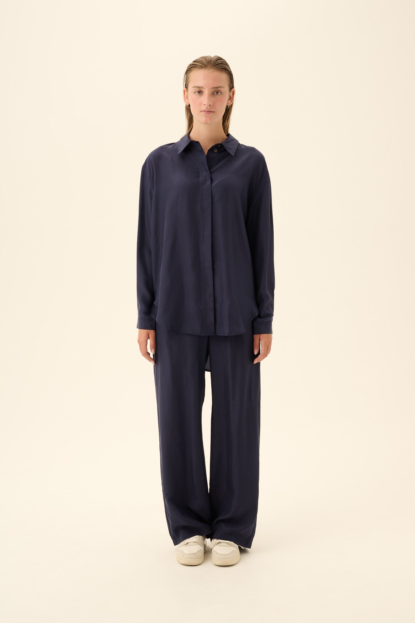 Rue de Tokyo PALMA SILK Pants NAVY