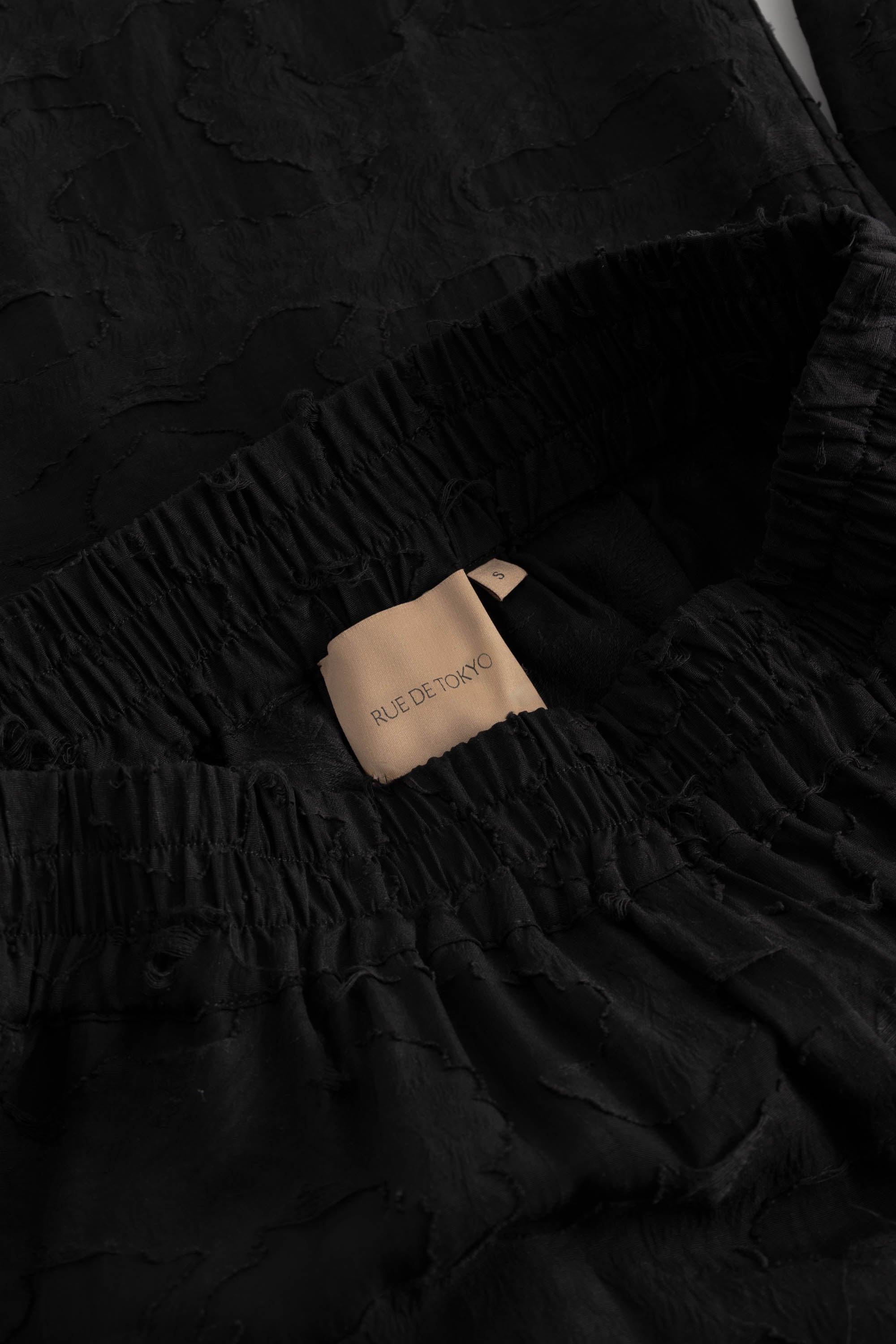 Rue de Tokyo PANDORA VISCOSE LINEN Pants BLACK