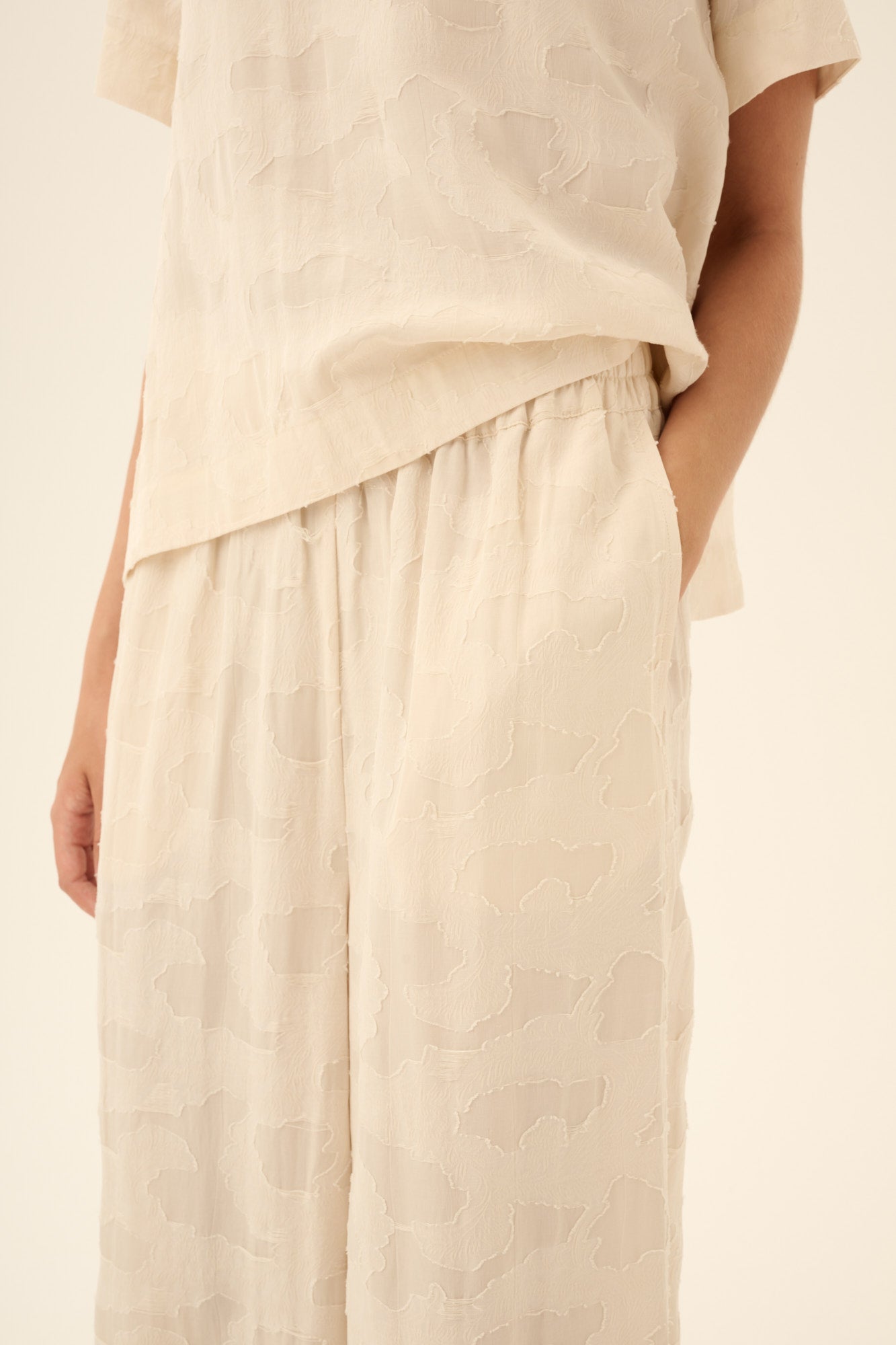Rue de Tokyo PANDORA VISCOSE LINEN Pants CREAM