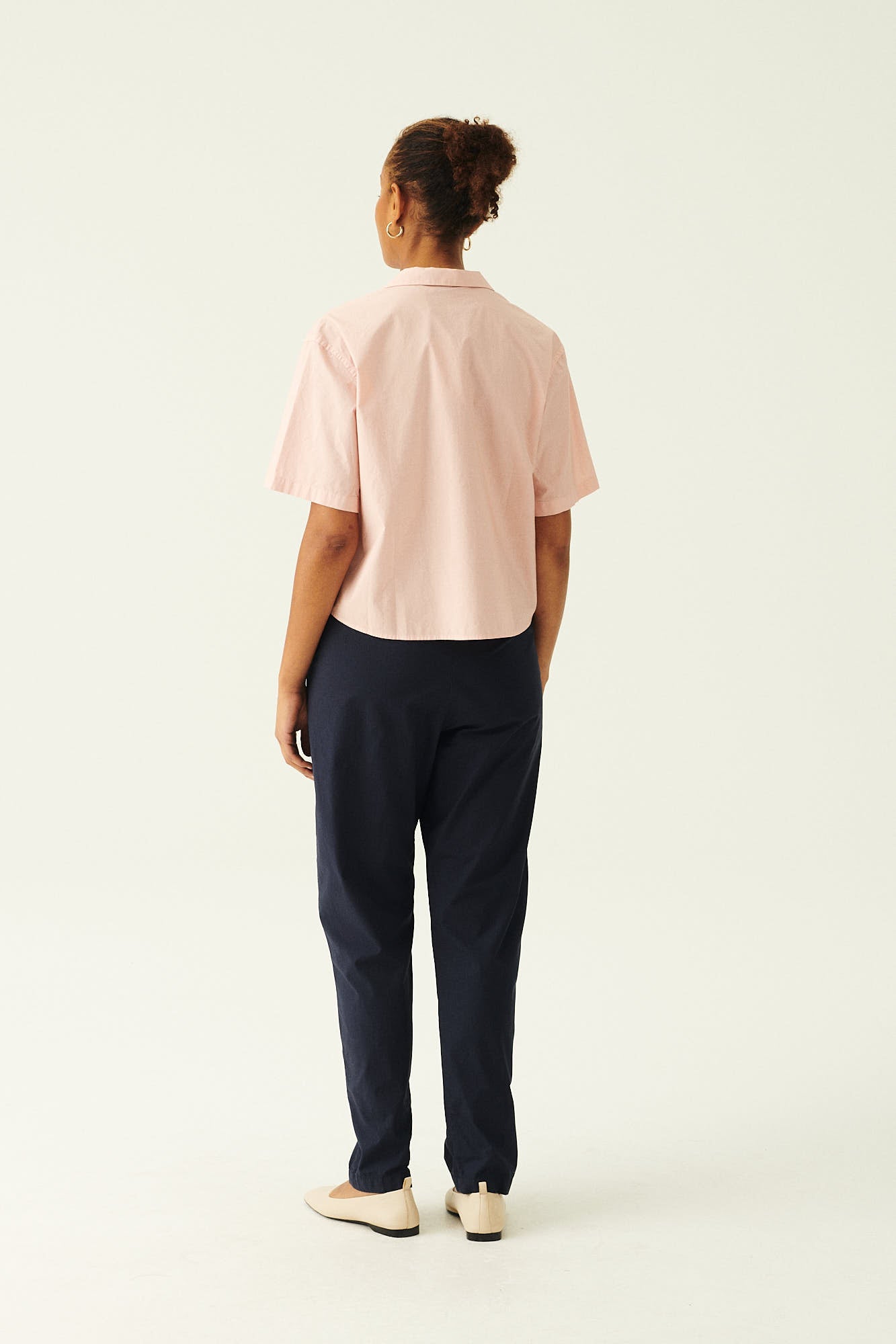 Rue de Tokyo PAREL GARMENT DYED POPLIN PANTS DARK NAVY