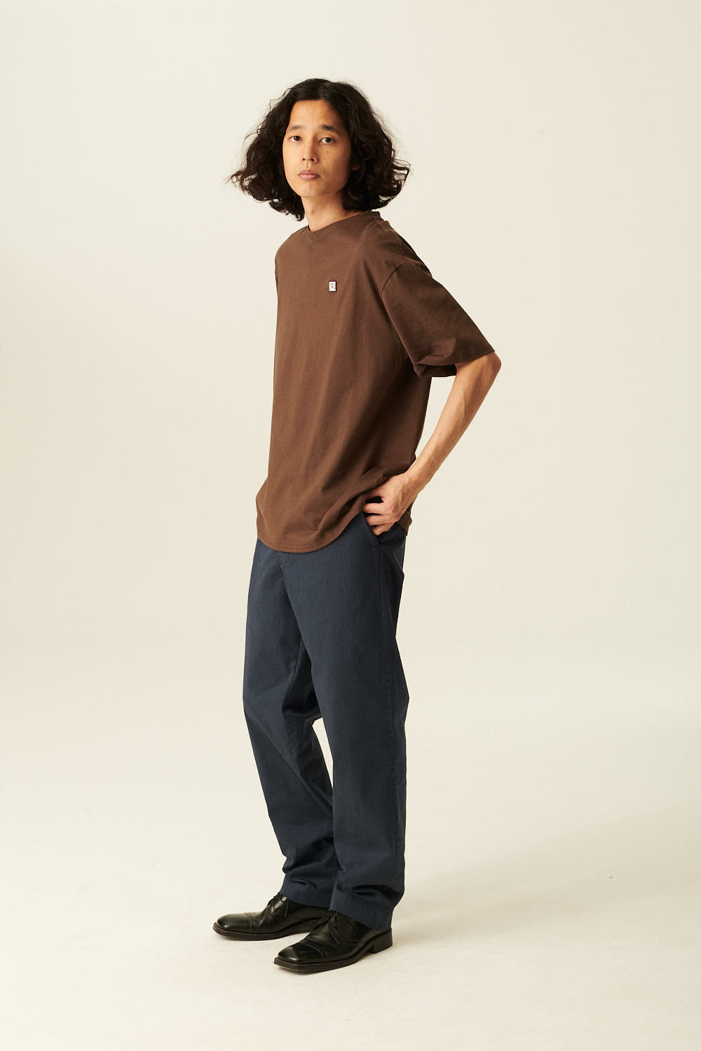 Rue de Tokyo PASCAL PRE DYED TWILL PANTS DARK NAVY