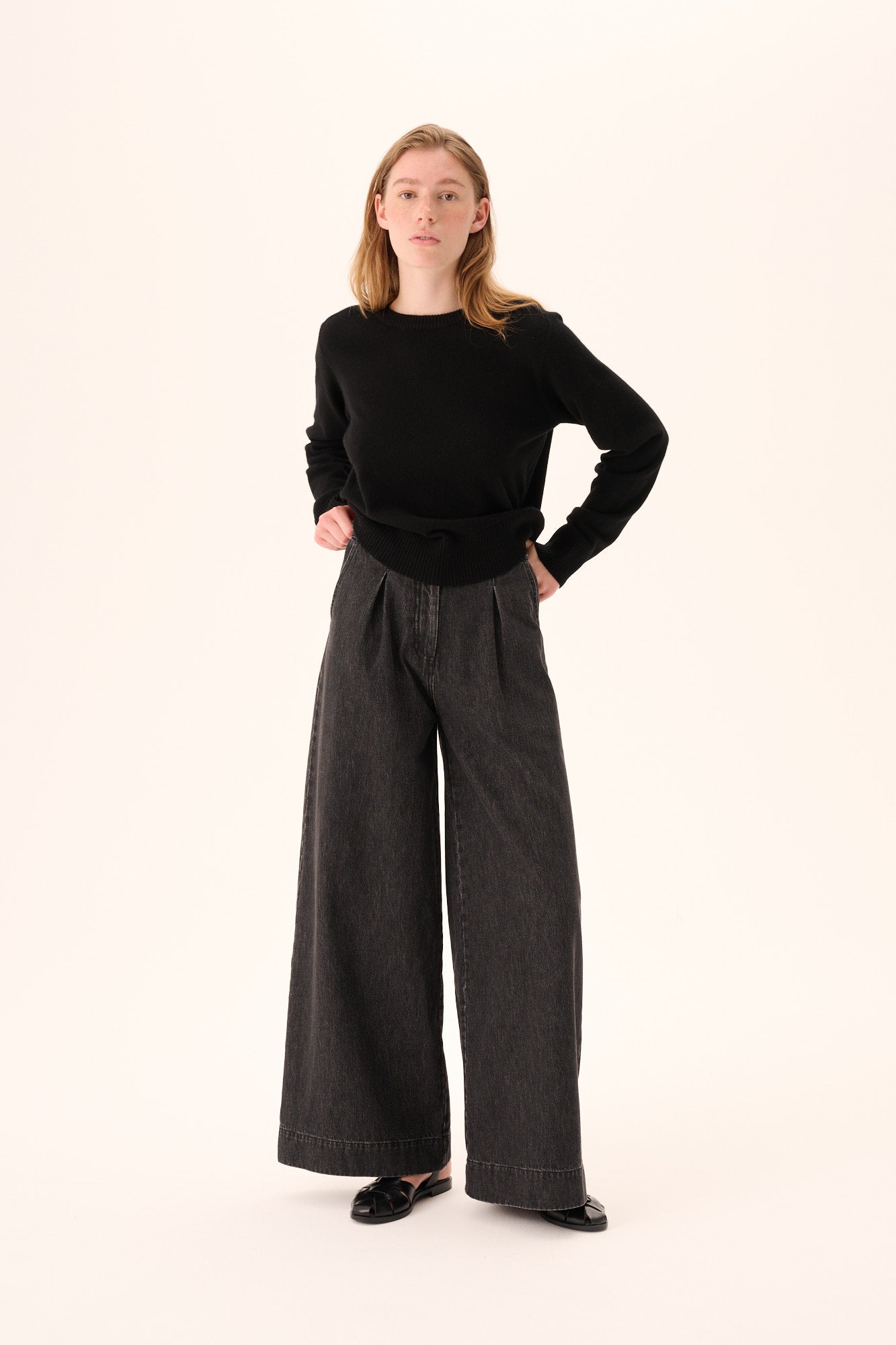 Rue de Tokyo PATTY DENIM Pants BLACK