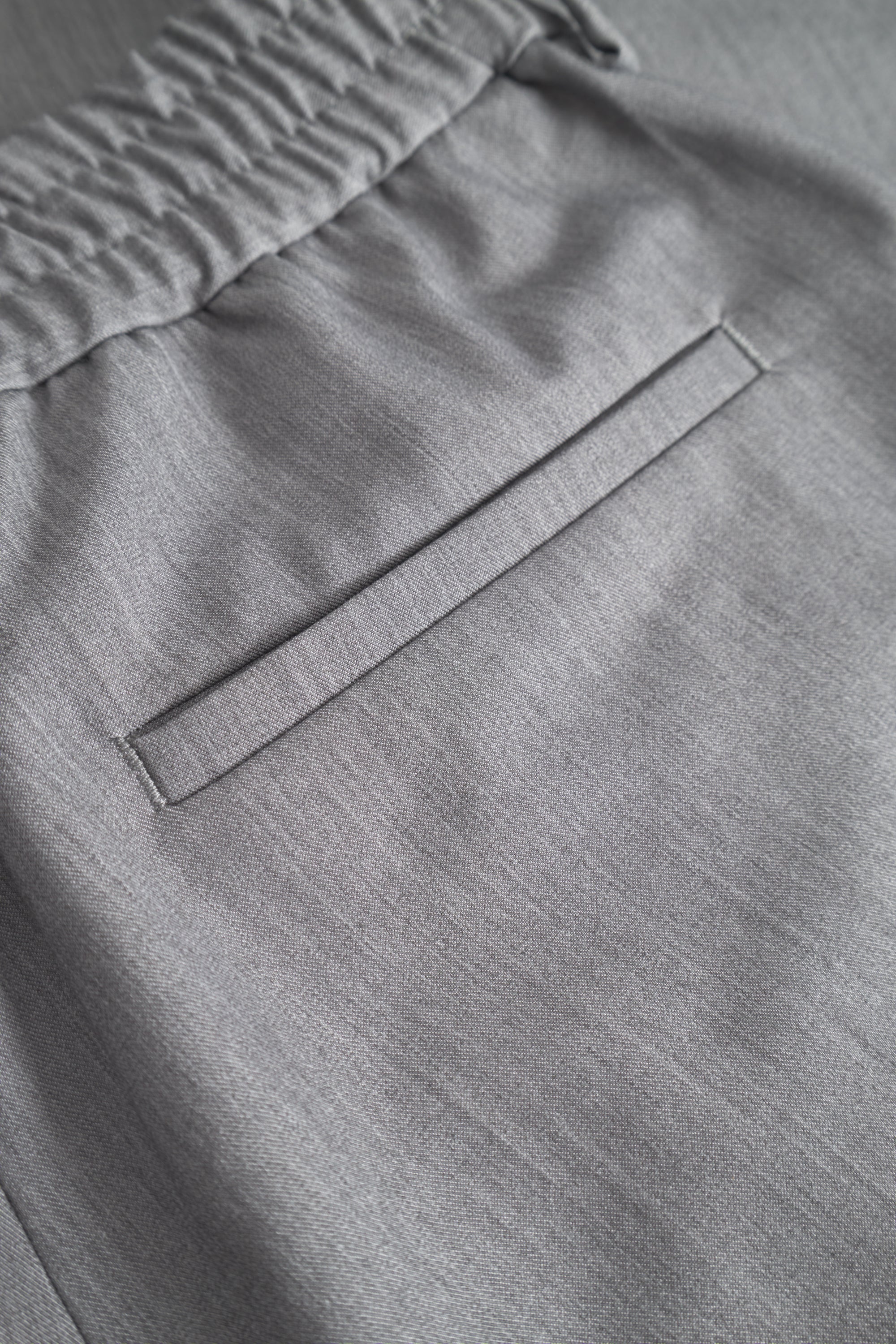 Rue de Tokyo PAULLETTA SOLID TAILORING PANTS LIGHT GRAY