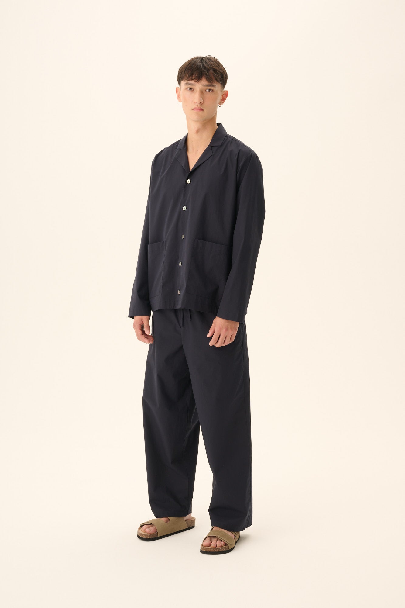 Rue de Tokyo PAWL-MAISON SOLID POPLIN Pants NAVY
