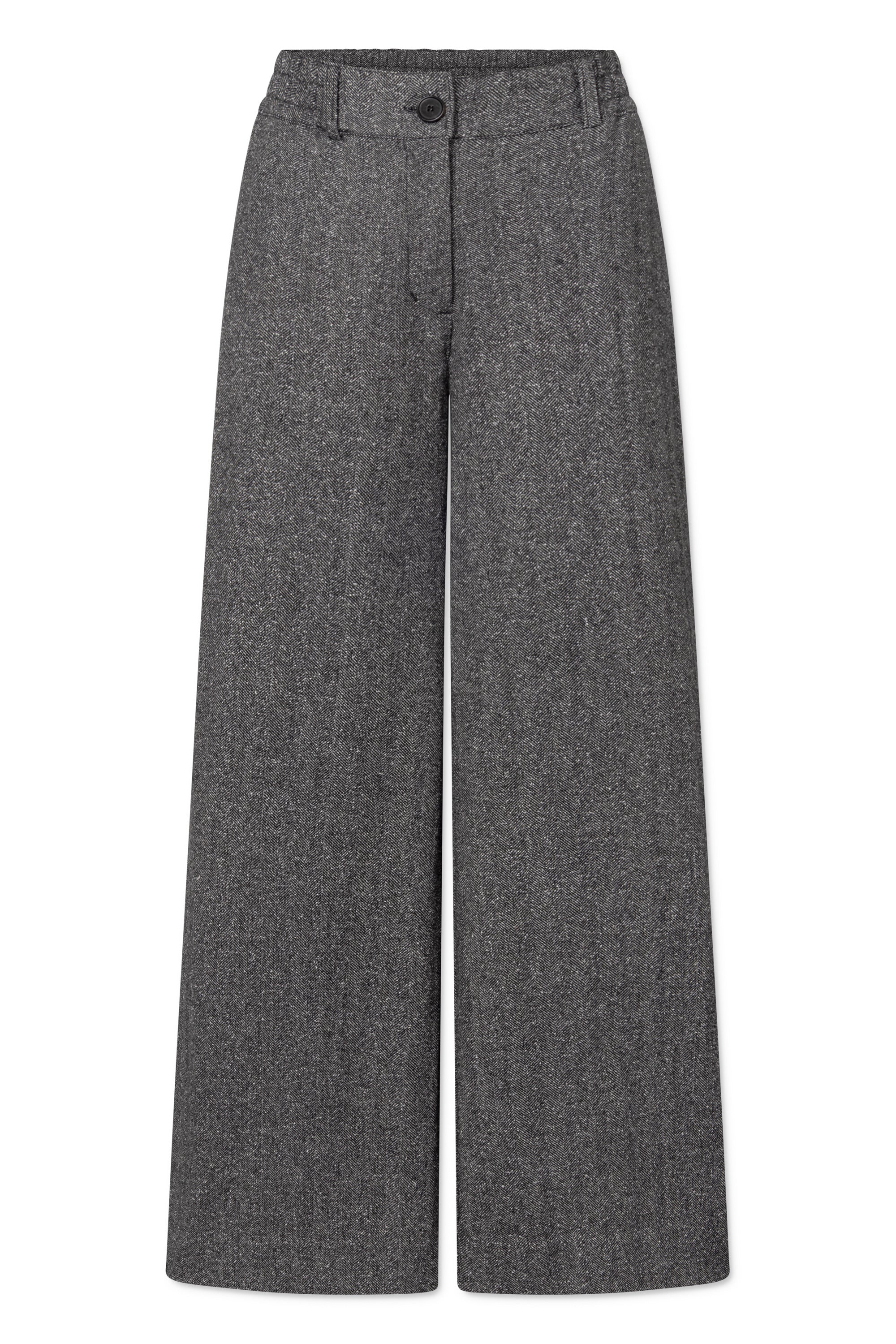 Rue de Tokyo PEACH HERRINGBONE BOUCLE Pants BLACK/WHITE