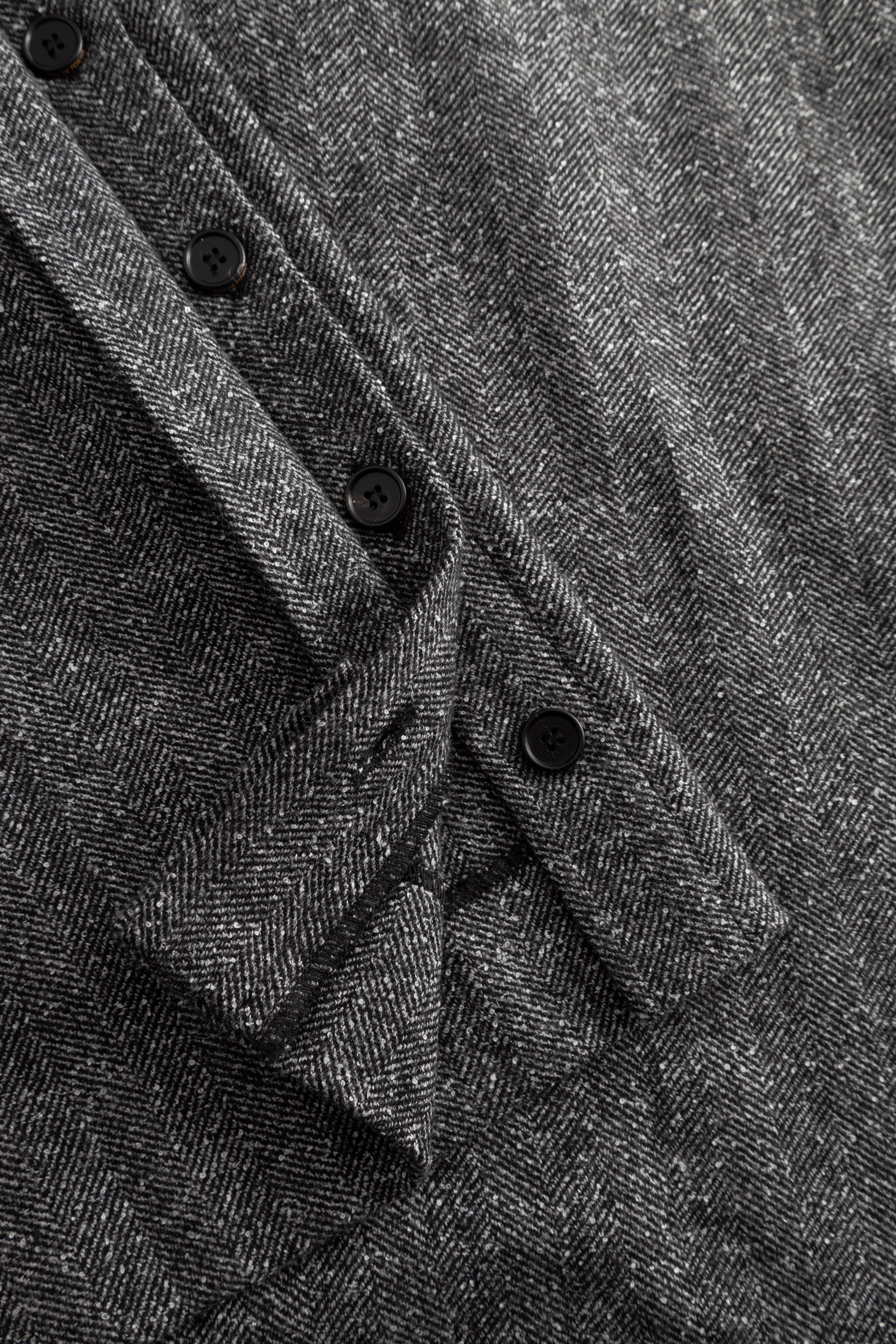 Rue de Tokyo PEACH HERRINGBONE BOUCLE Pants BLACK/WHITE