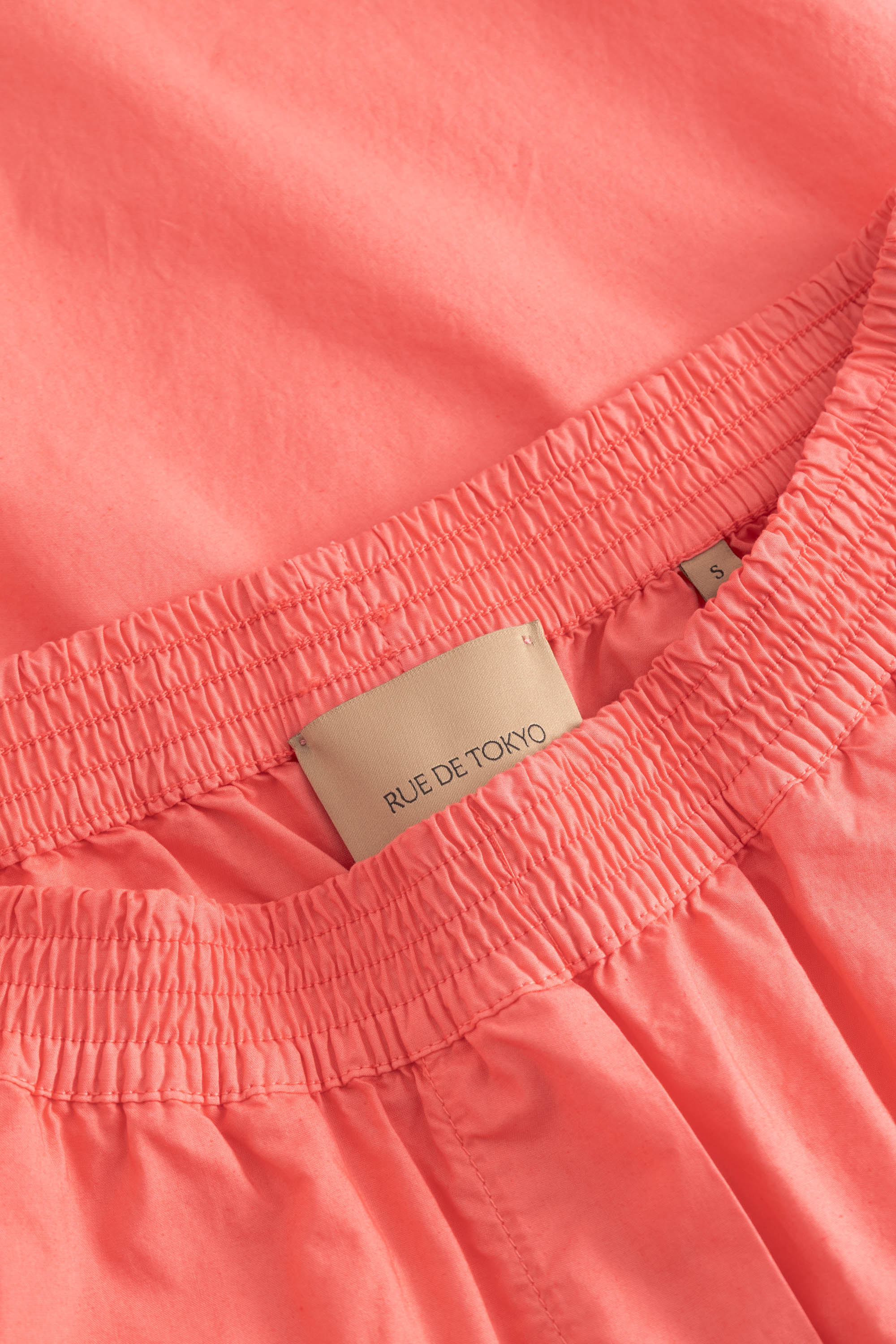 Rue de Tokyo PECHE GMTD POPLIN Shorts CORAL RED