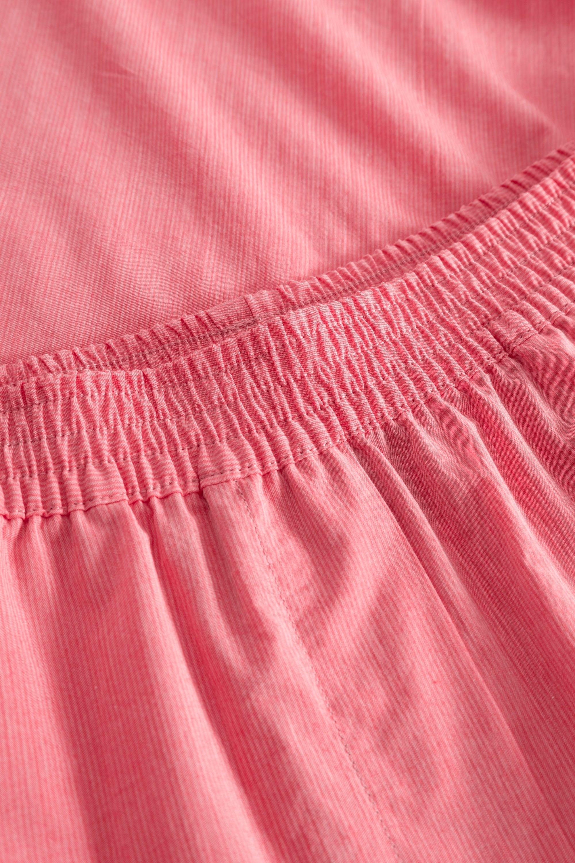 Rue de Tokyo PECHE WASHED COTTON STRIPE Shorts RED WHITE STRIPE