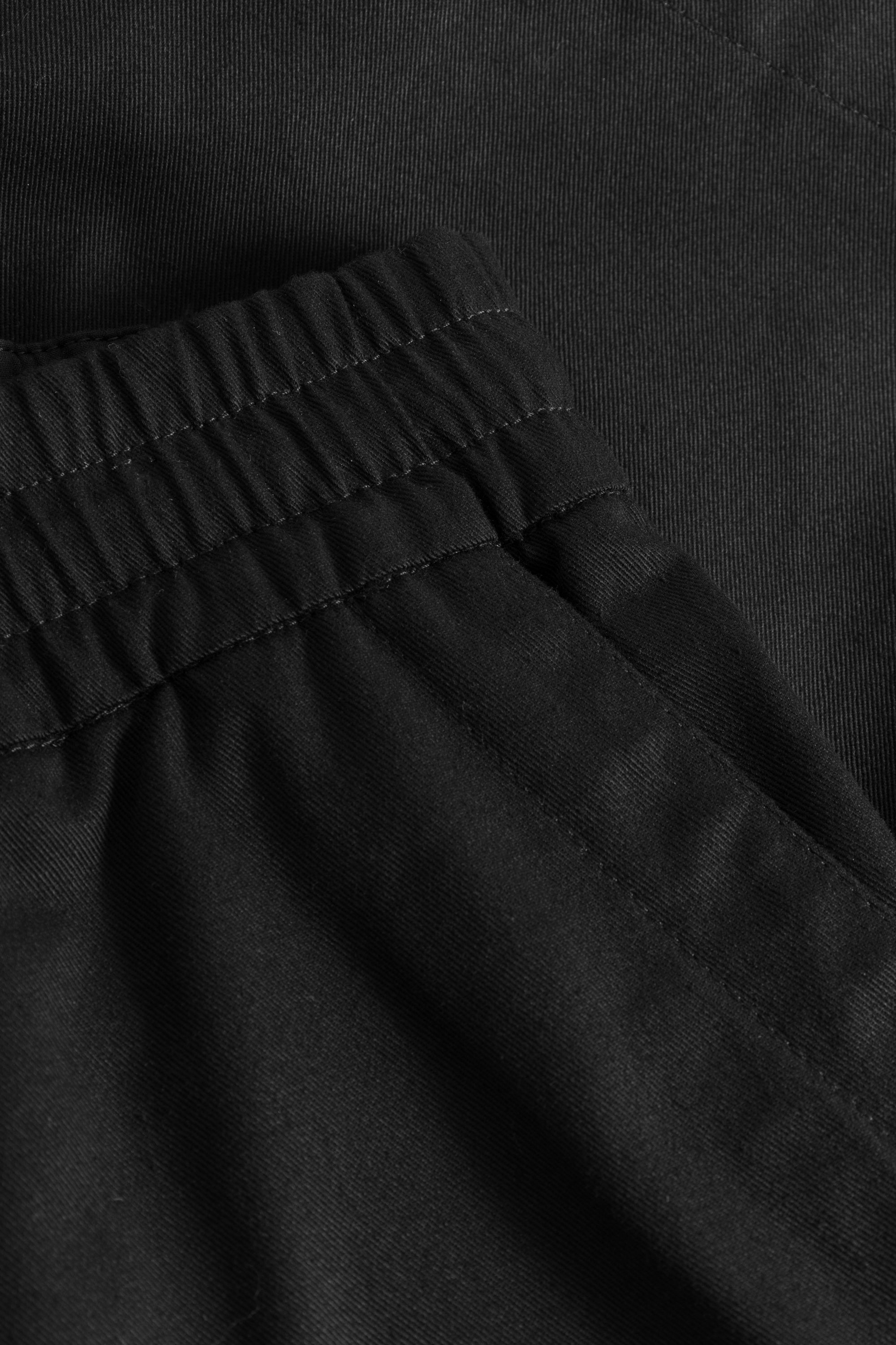 Rue de Tokyo PEDRO LIGHT TWILL SHORTS BLACK