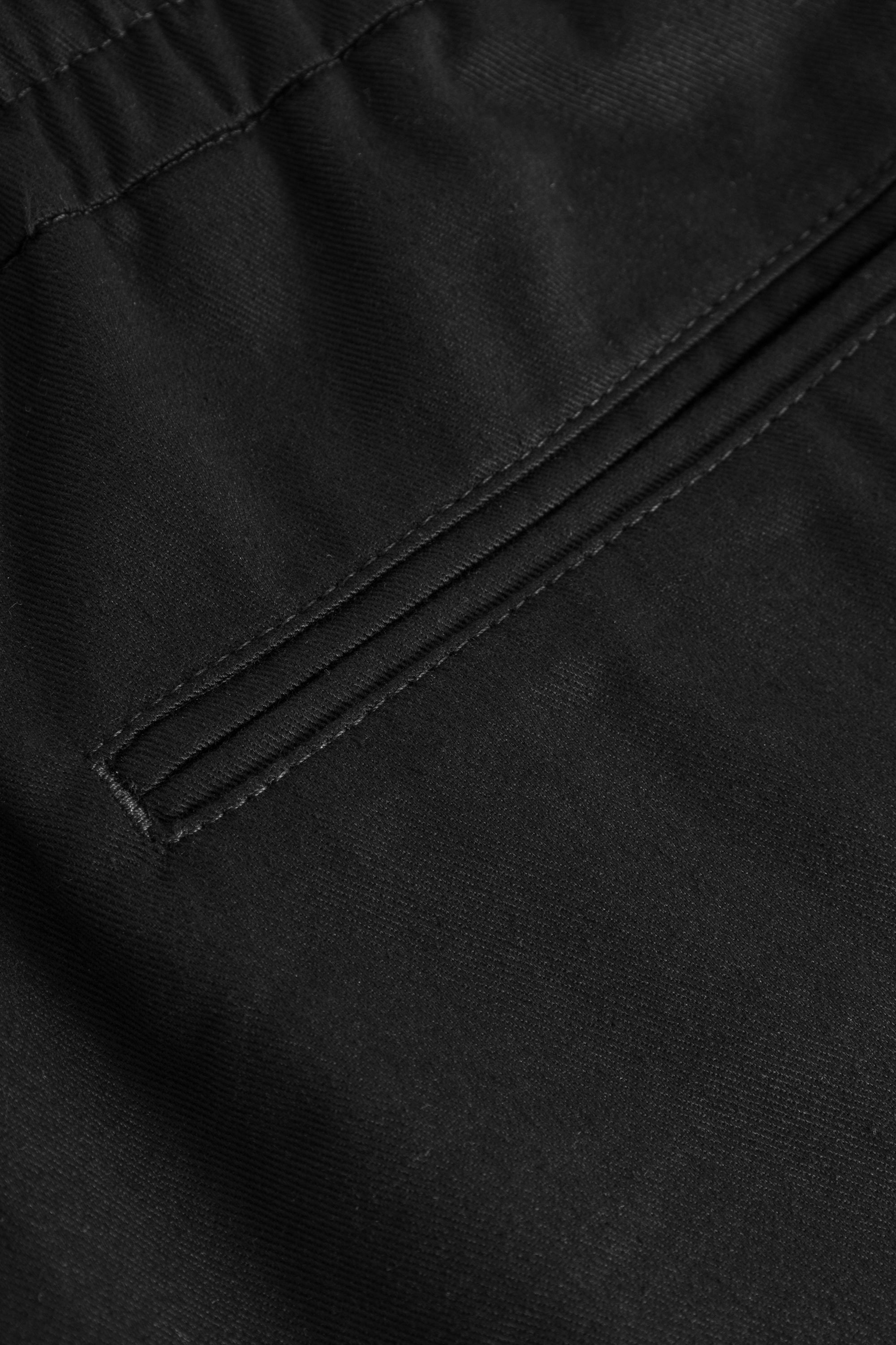 Rue de Tokyo PEDRO LIGHT TWILL SHORTS BLACK