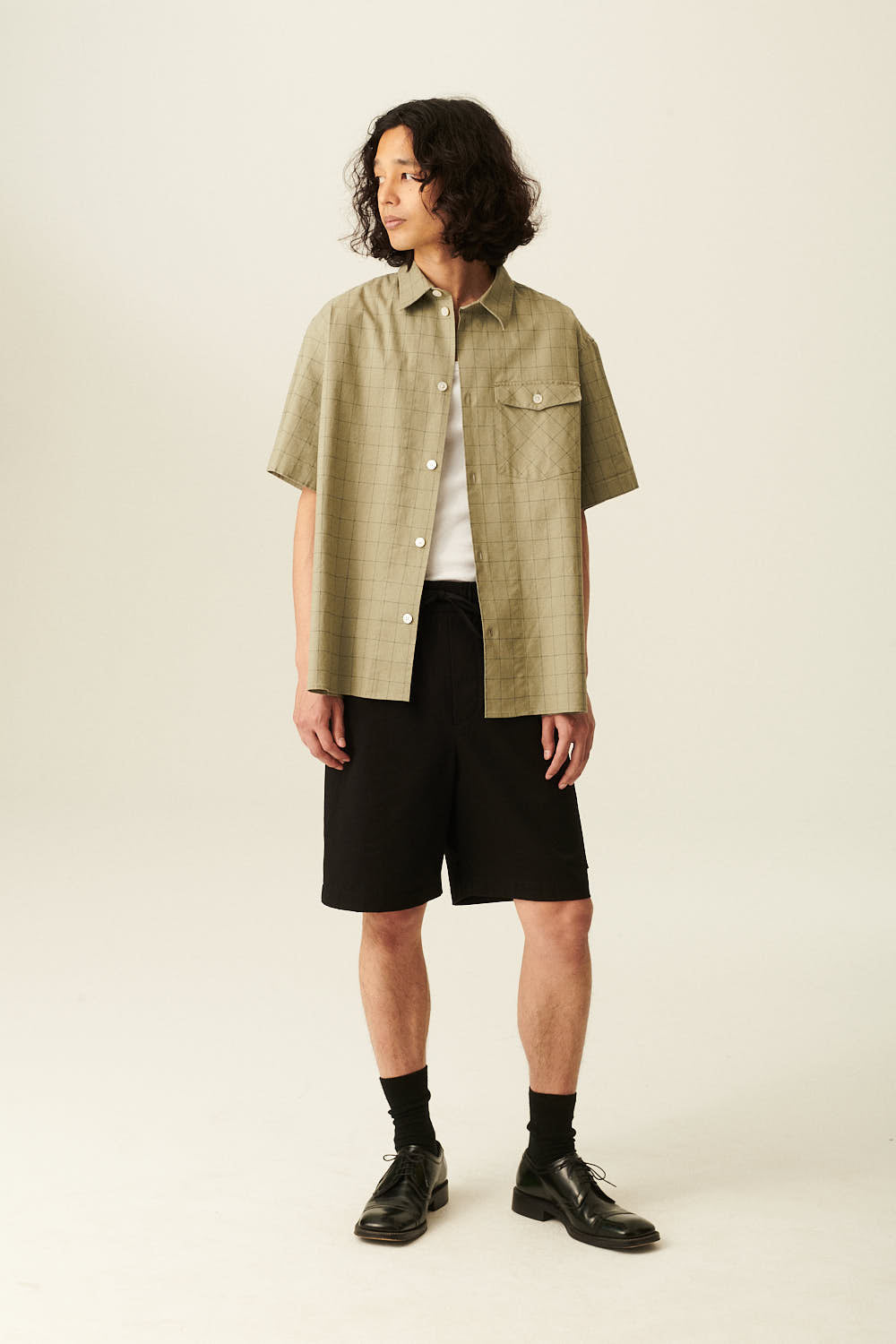 Rue de Tokyo PEDRO LIGHT TWILL SHORTS BLACK