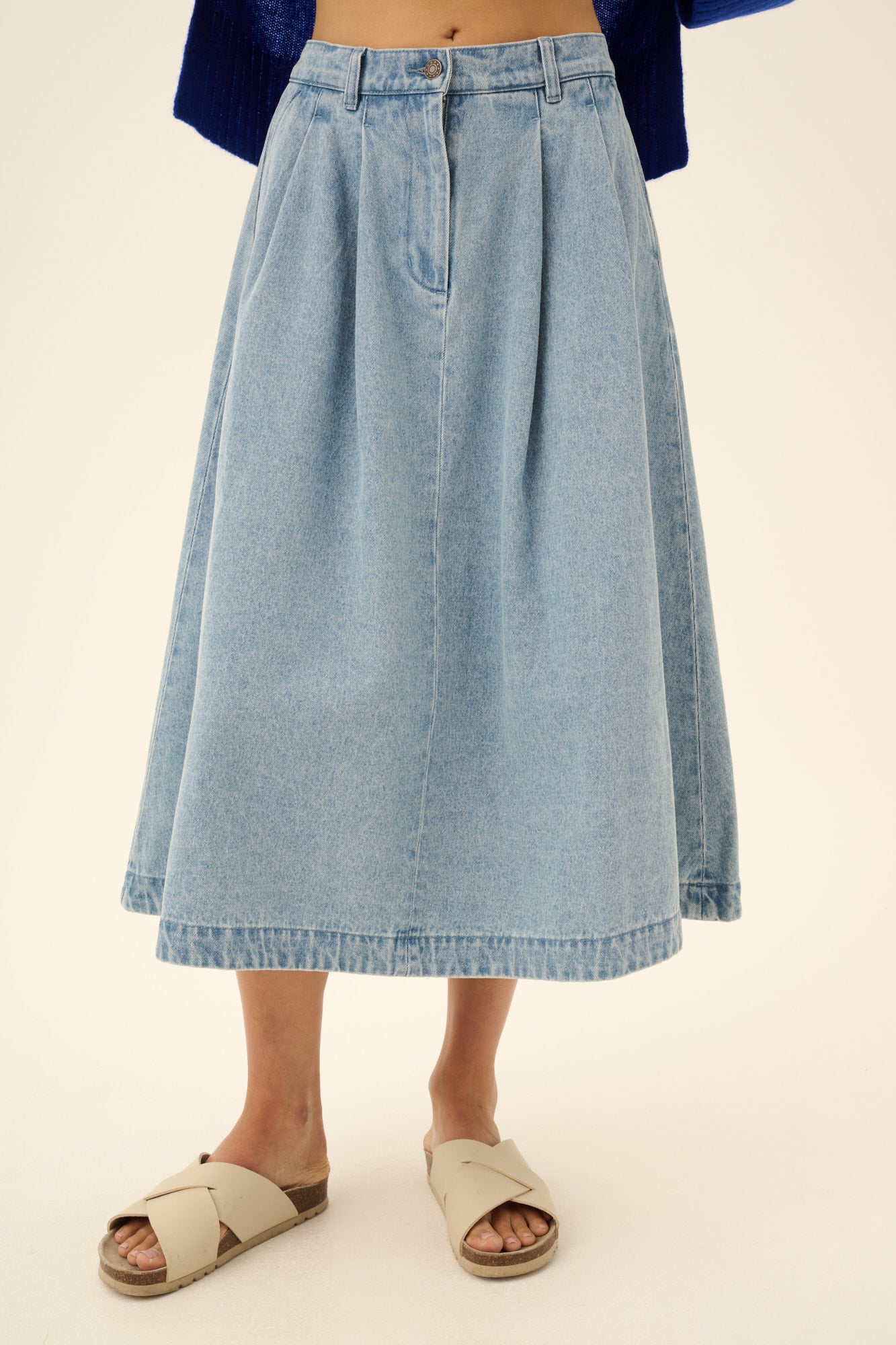 Rue de Tokyo PEN DENIM Skirts LIGHT DENIM
