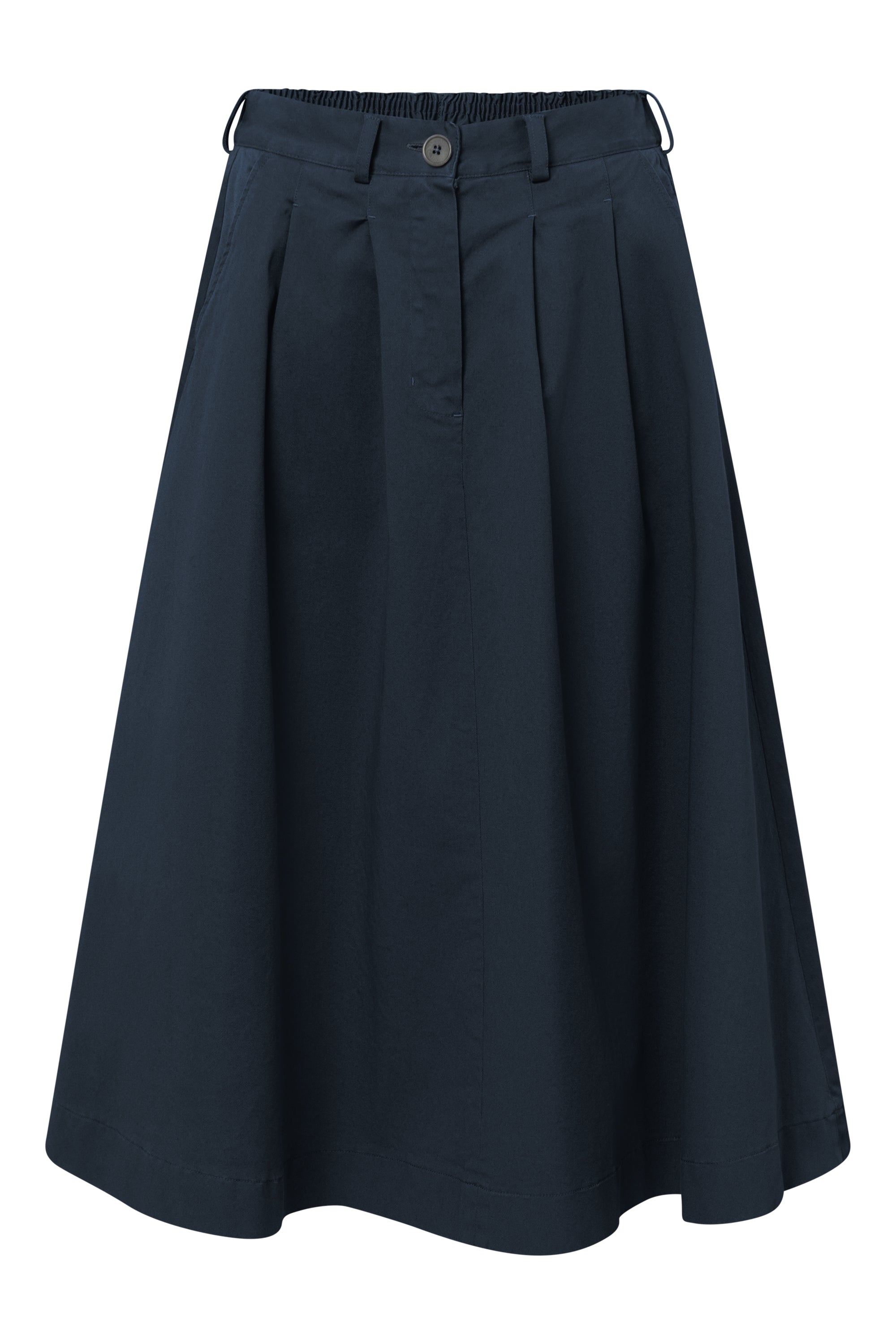 Rue de Tokyo PEN GARMENT DYED TWILL SKIRTS DARK NAVY