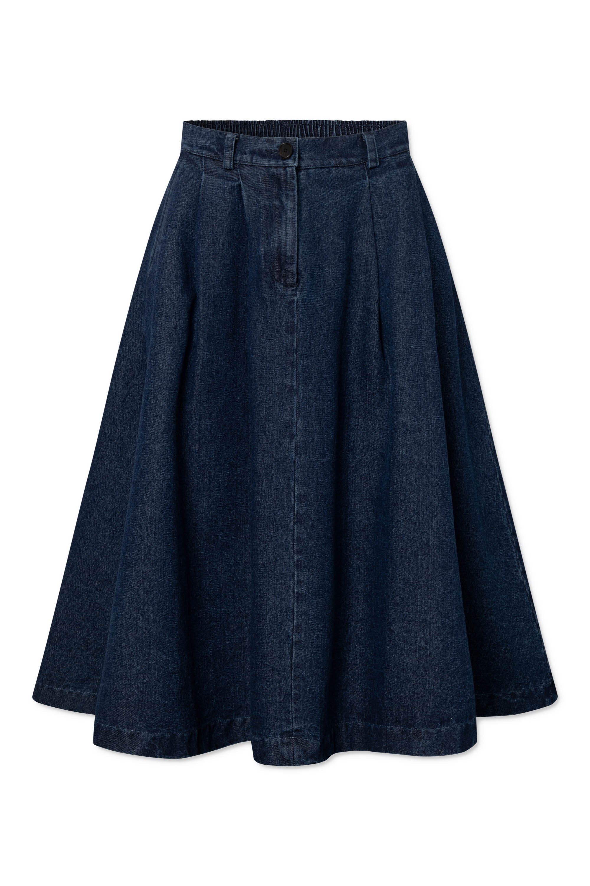 Rue de Tokyo PEN ORGANIC HEAVY DENIM Skirts Dark Denim