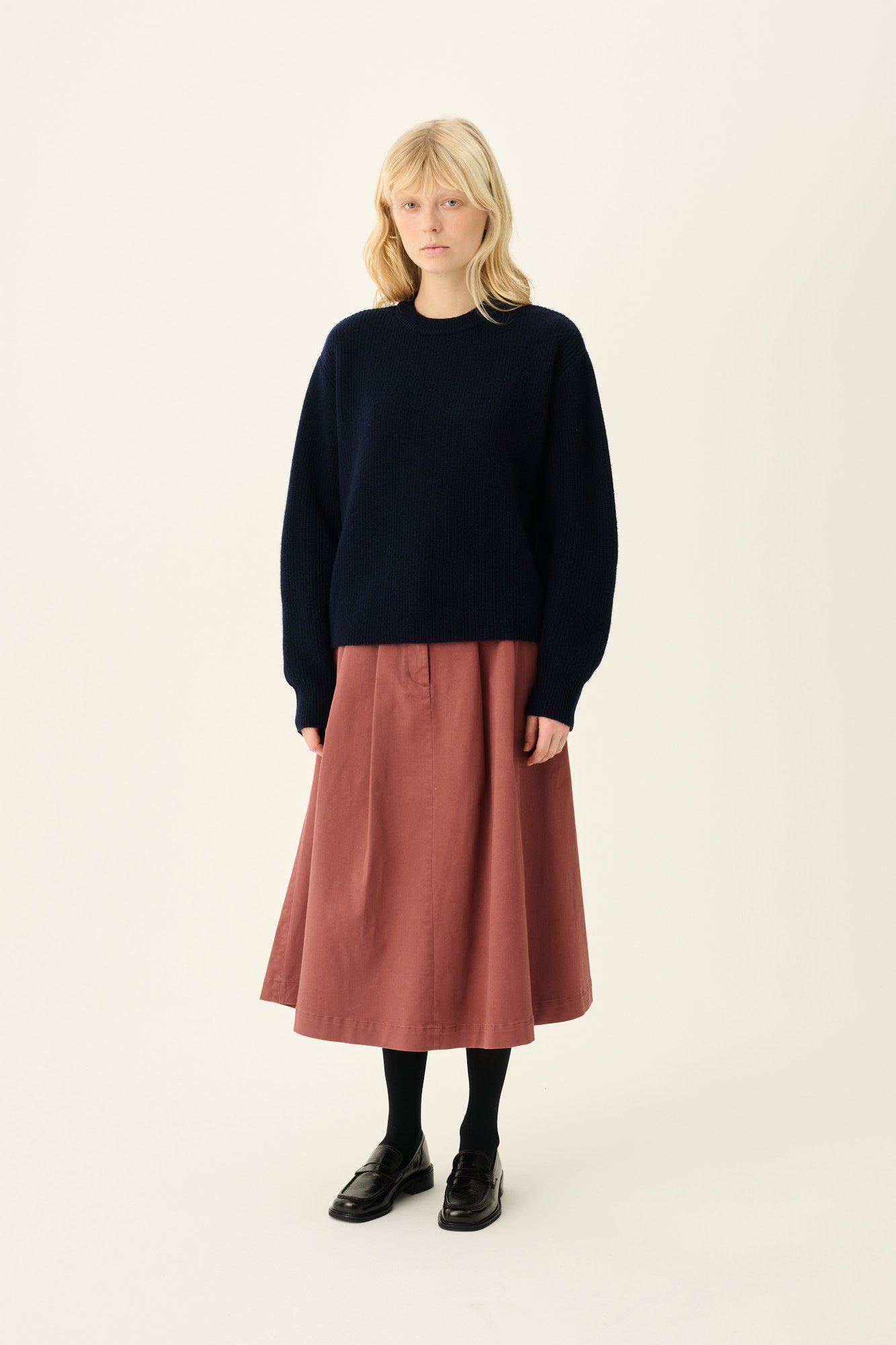 Rue de Tokyo PEN ORGANIC TWILL Skirts BERRY ROSE