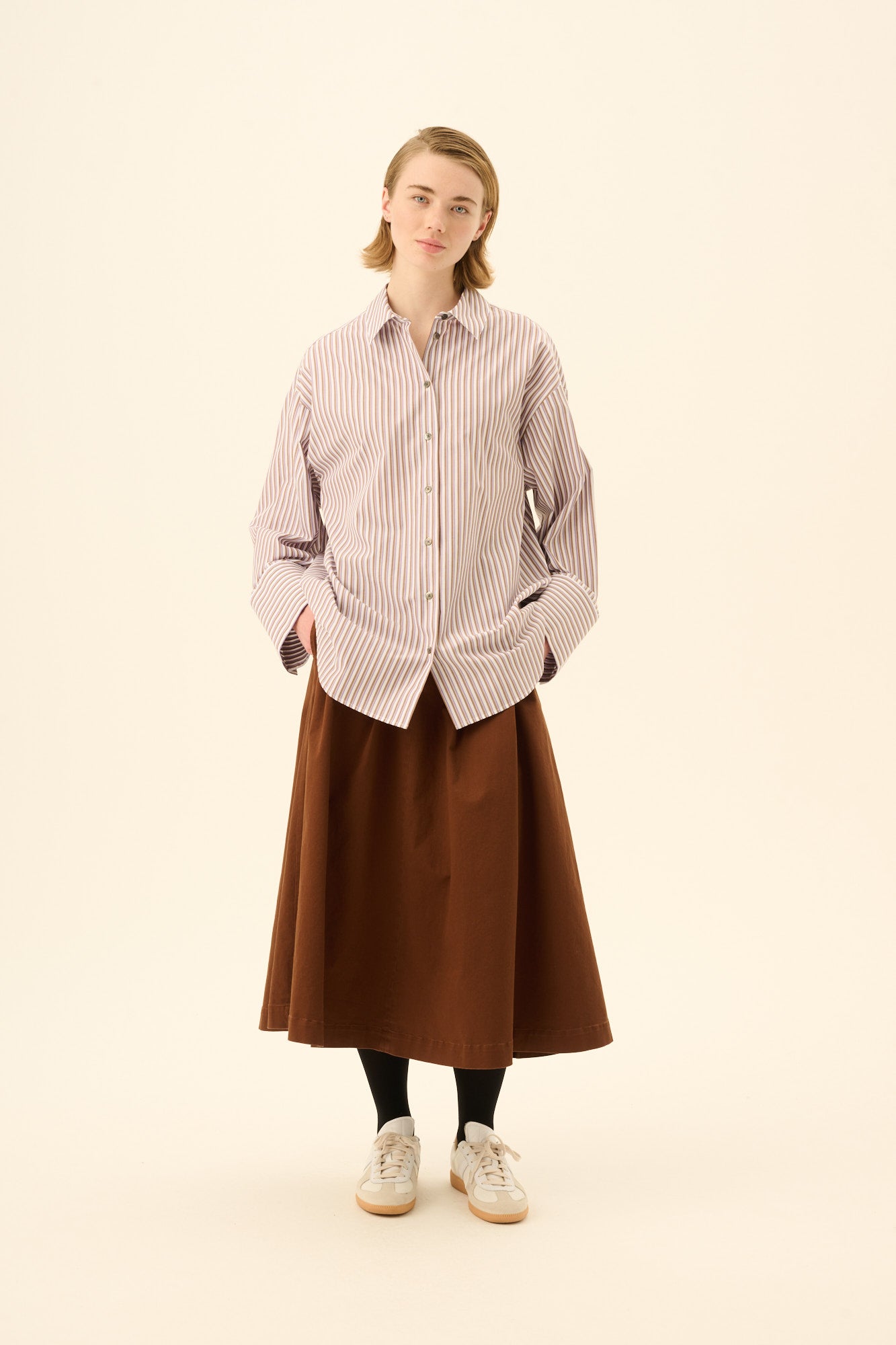 Rue de Tokyo PEN TWILL Skirts CAPUCCINO