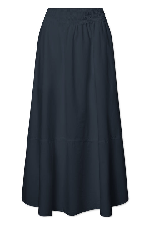 Rue de Tokyo PETULA GARMENT DYED POPLIN Skirts DARK NAVY