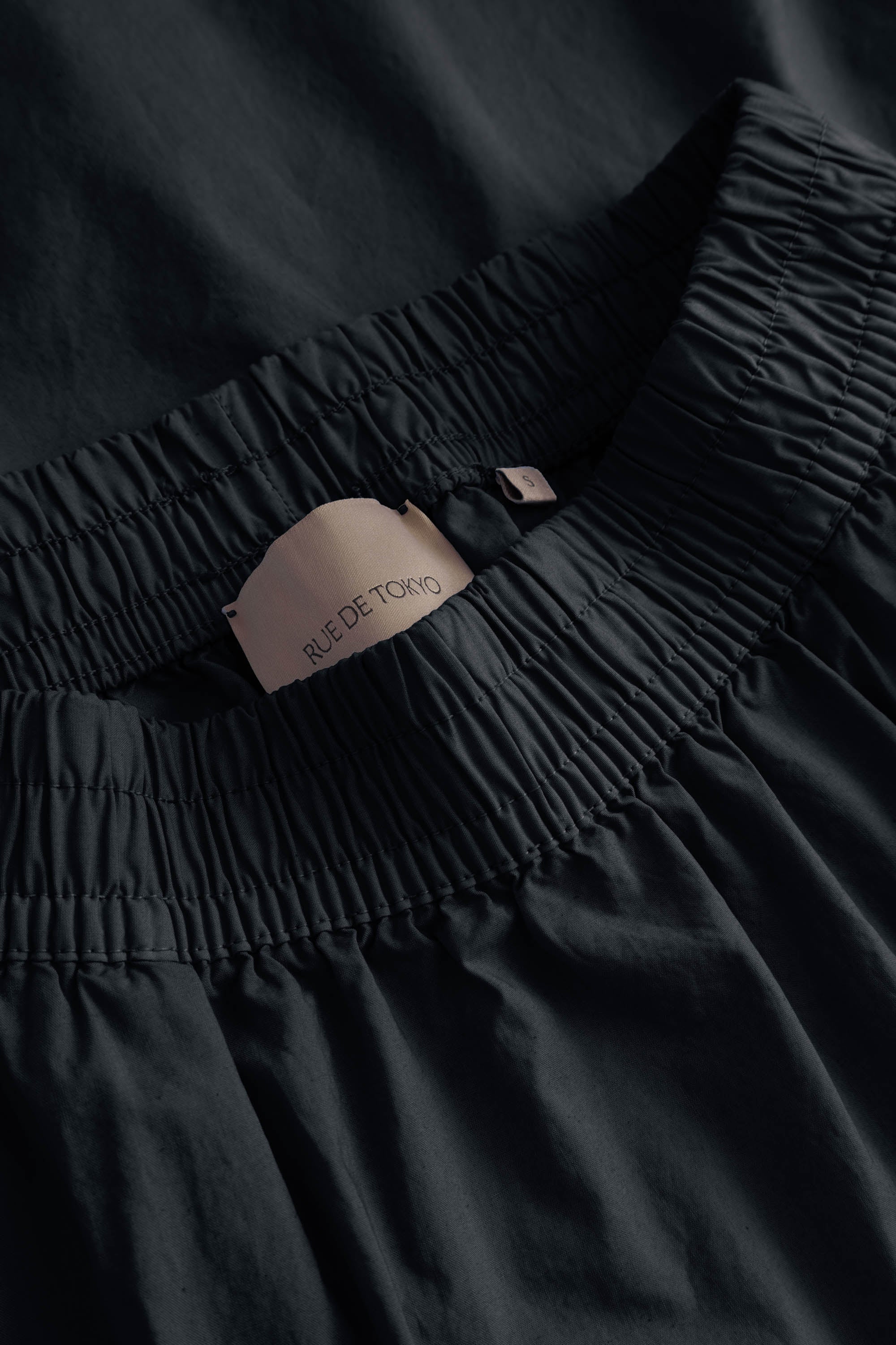 Rue de Tokyo PETULA GMTD POPLIN Skirts DARK NAVY