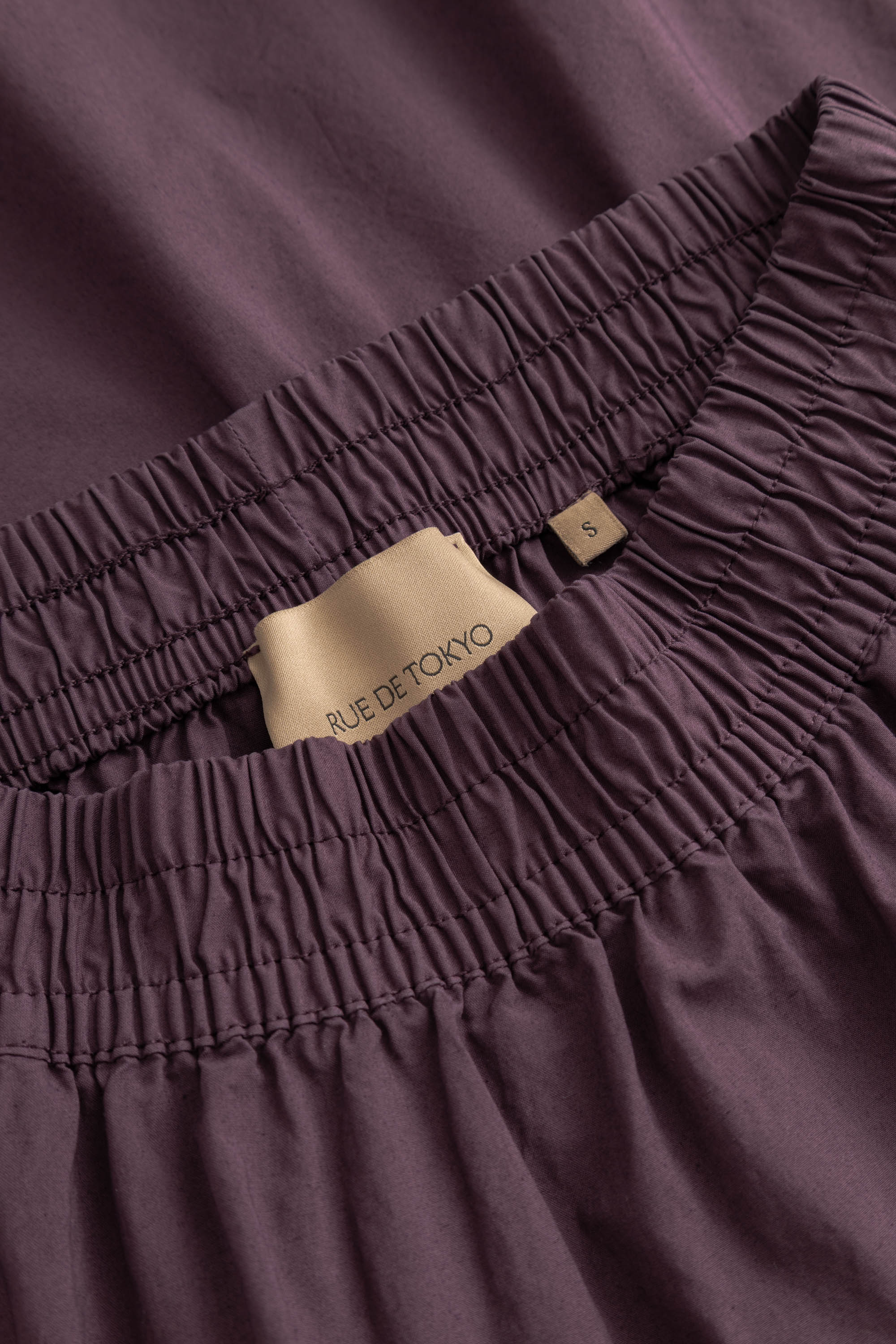 Rue de Tokyo PETULA GMTD POPLIN Skirts PLUM PURPLE