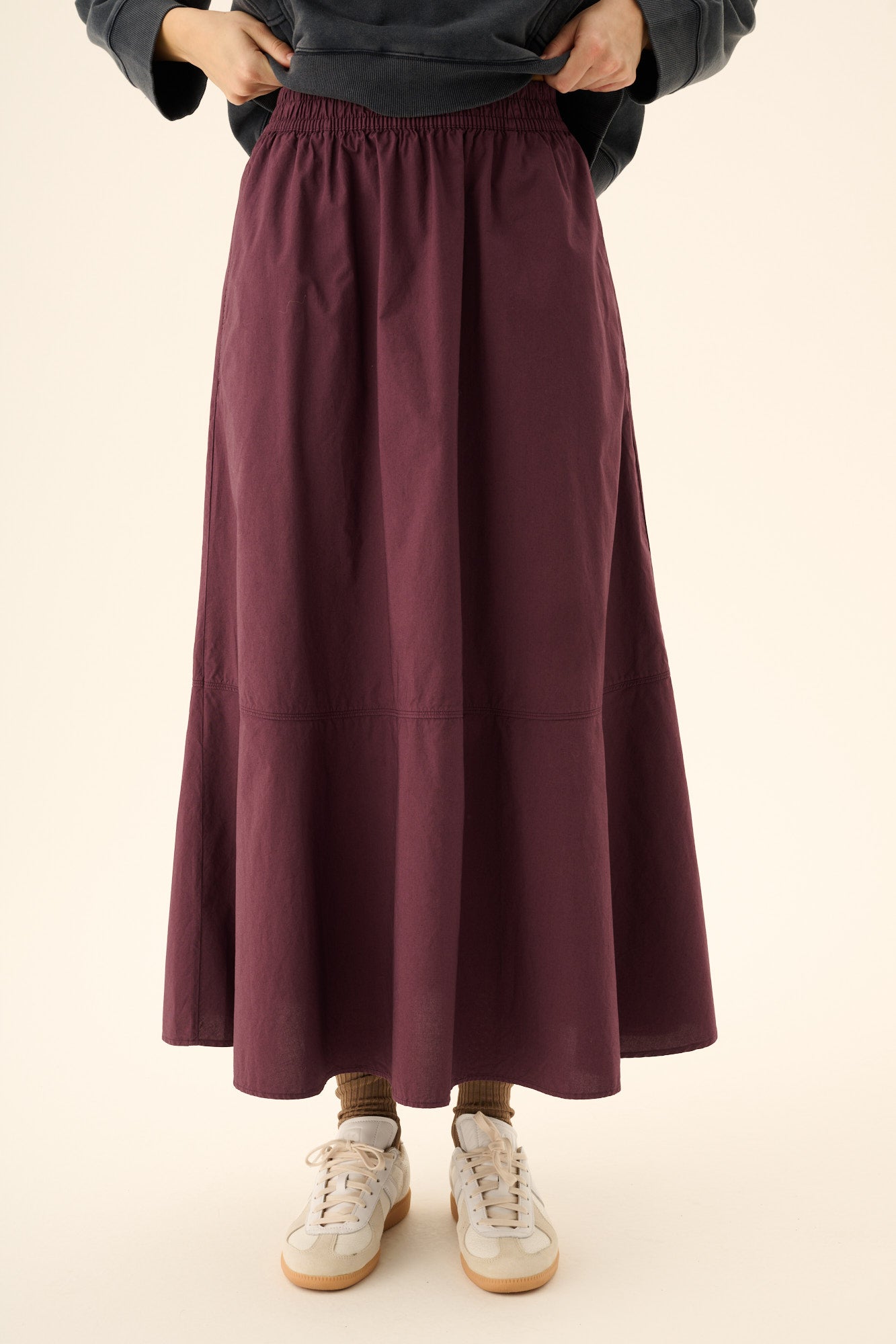 Rue de Tokyo PETULA GMTD POPLIN Skirts PLUM PURPLE
