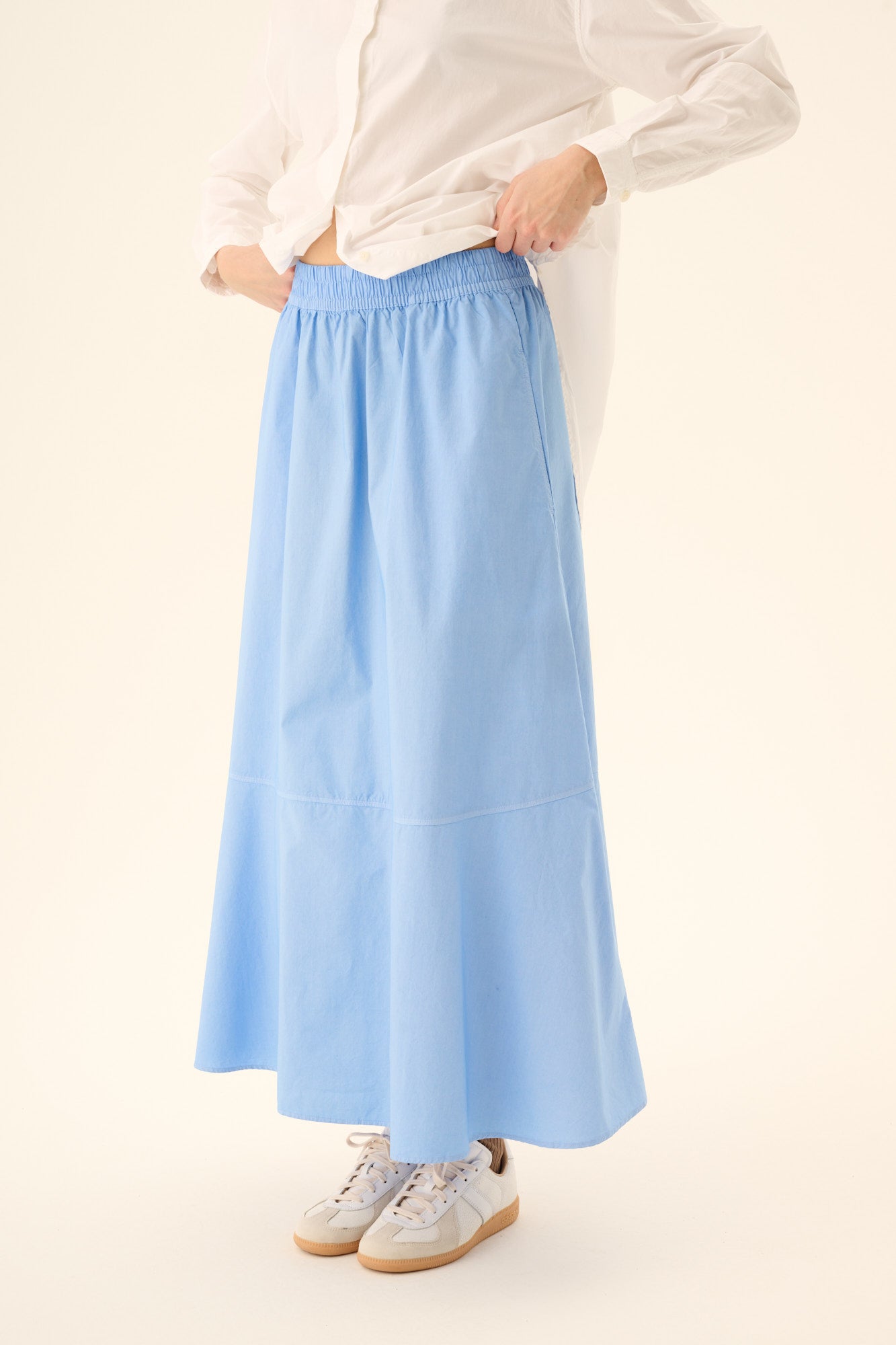 Rue de Tokyo PETULA GMTD POPLIN Skirts WHITE