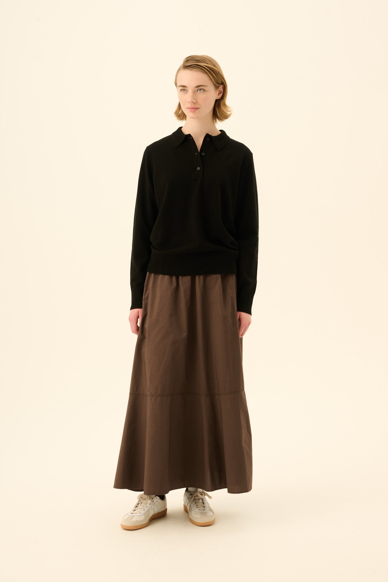 Rue de Tokyo PETULA GMTD POPLIN Skirts FUDGE