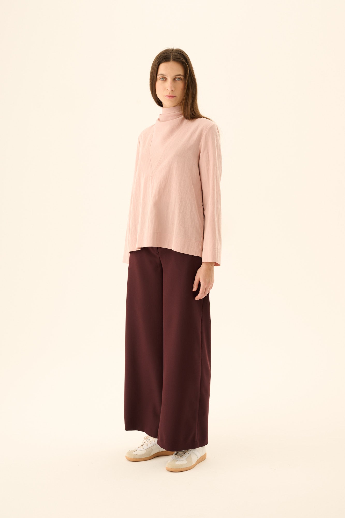 Rue de Tokyo PHELIA SOLID TAILORING Pants AUBERGINE