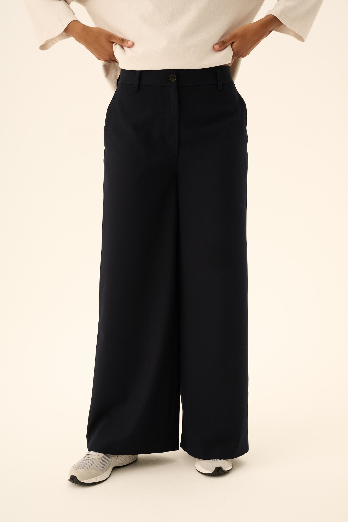 Rue de Tokyo PHELIA SOLID TAILORING Pants NAVY