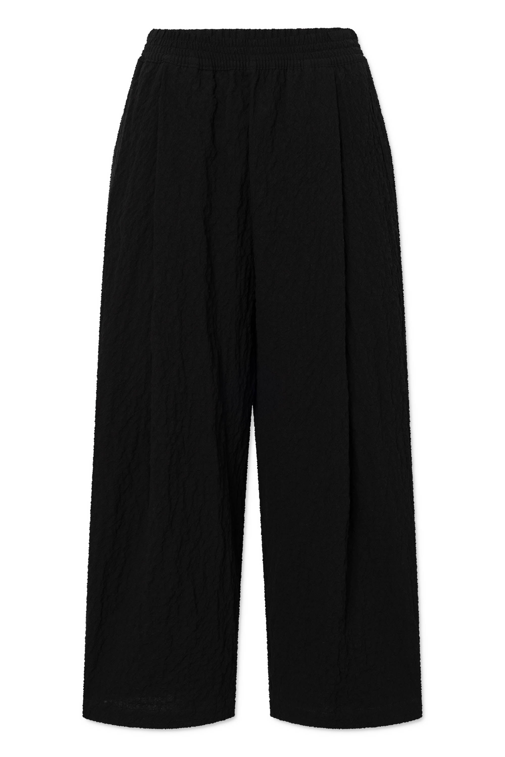 Rue de Tokyo PIA CRUSHED COTTON Pants BLACK