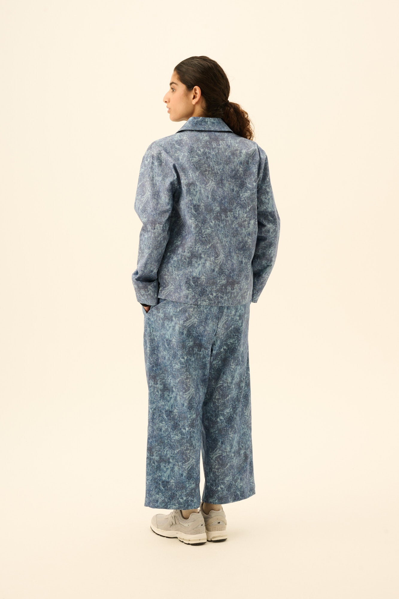 Rue de Tokyo PIA CRUSHED DENIM Pants BLUE
