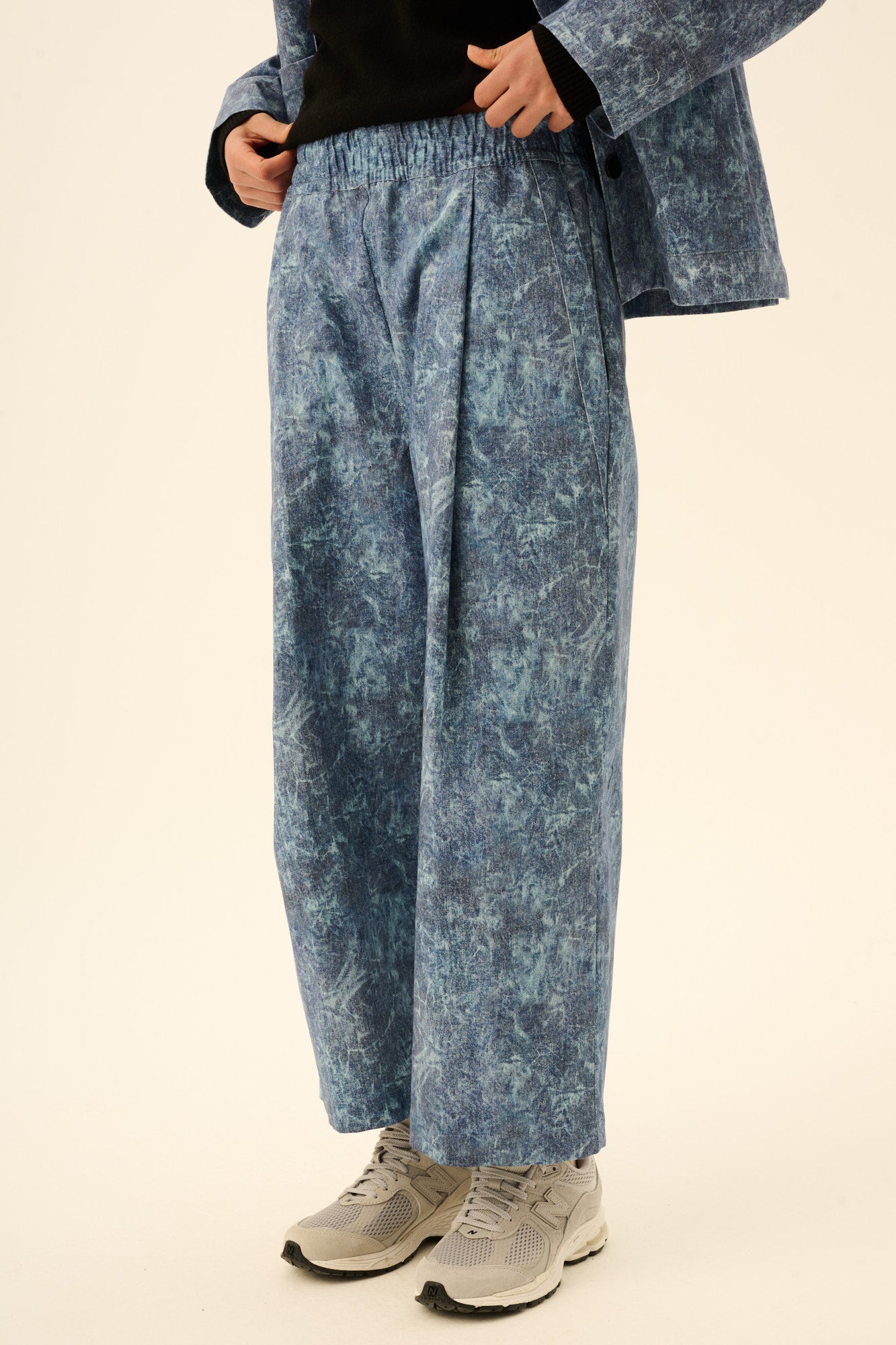 Rue de Tokyo PIA CRUSHED DENIM Pants BLUE
