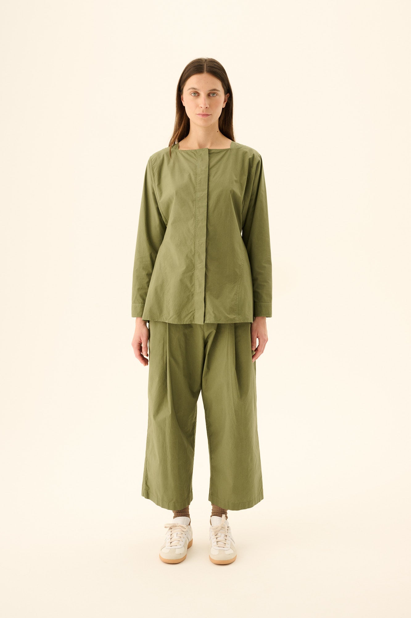 Rue de Tokyo PIA GMTD POPLIN Pants MOSS GREEN