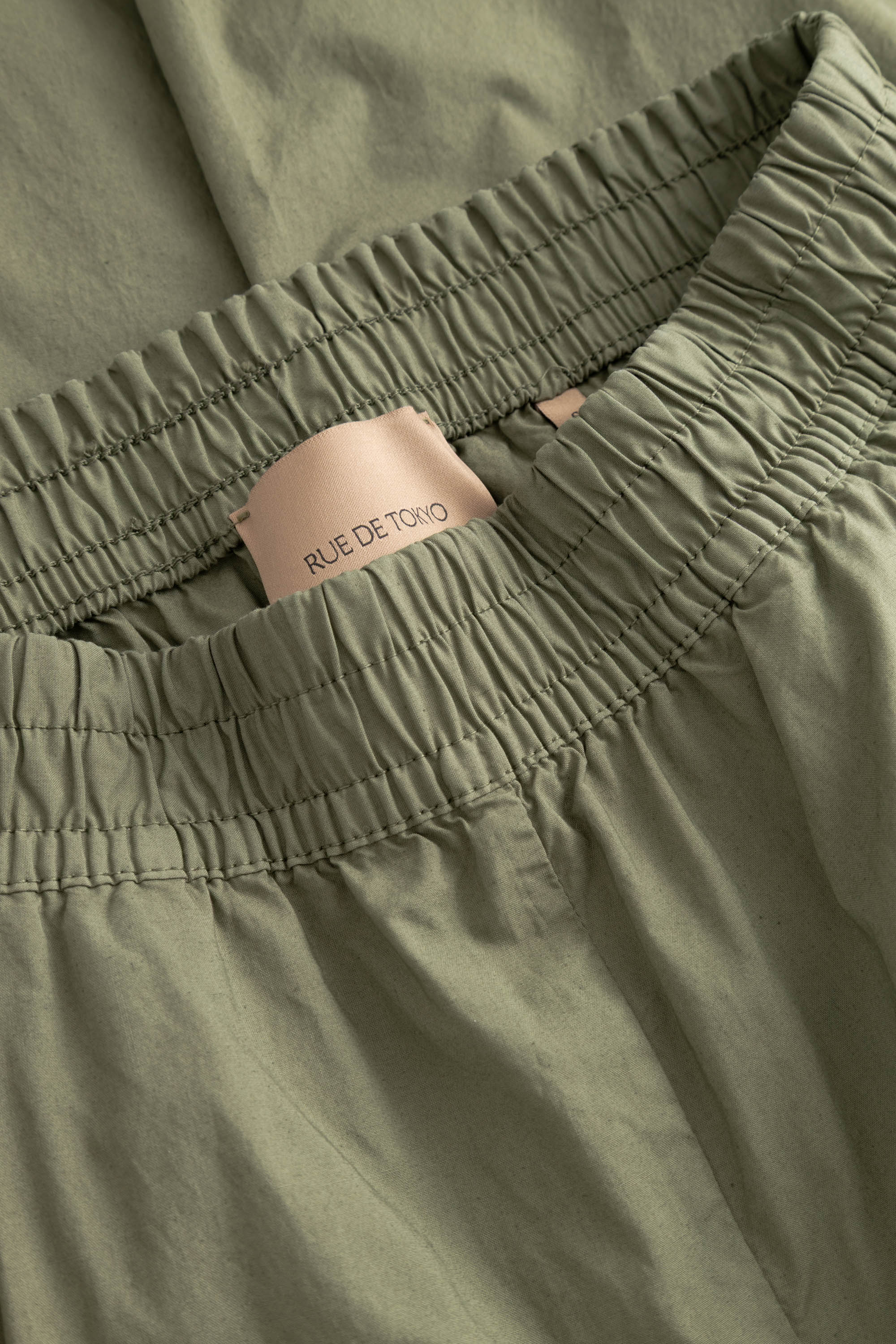 Rue de Tokyo PIA GMTD POPLIN Pants MOSS GREEN