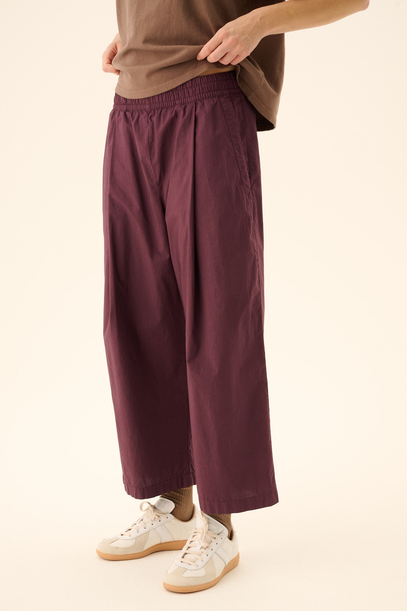 Rue de Tokyo PIA GMTD POPLIN Pants PLUM PURPLE