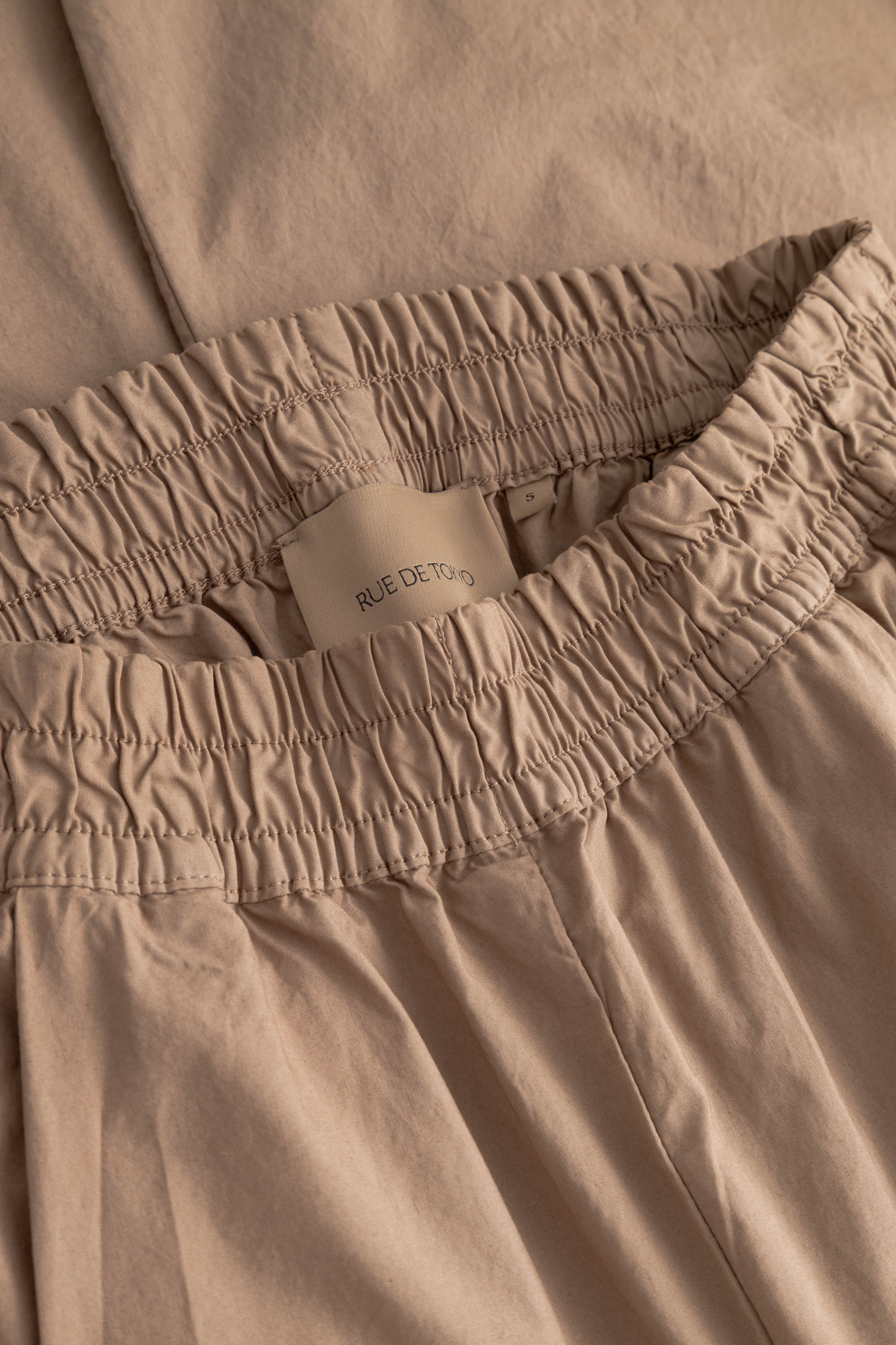Rue de Tokyo PIA ORGANIC GARMENT DYED POPLIN Pants MOCHA