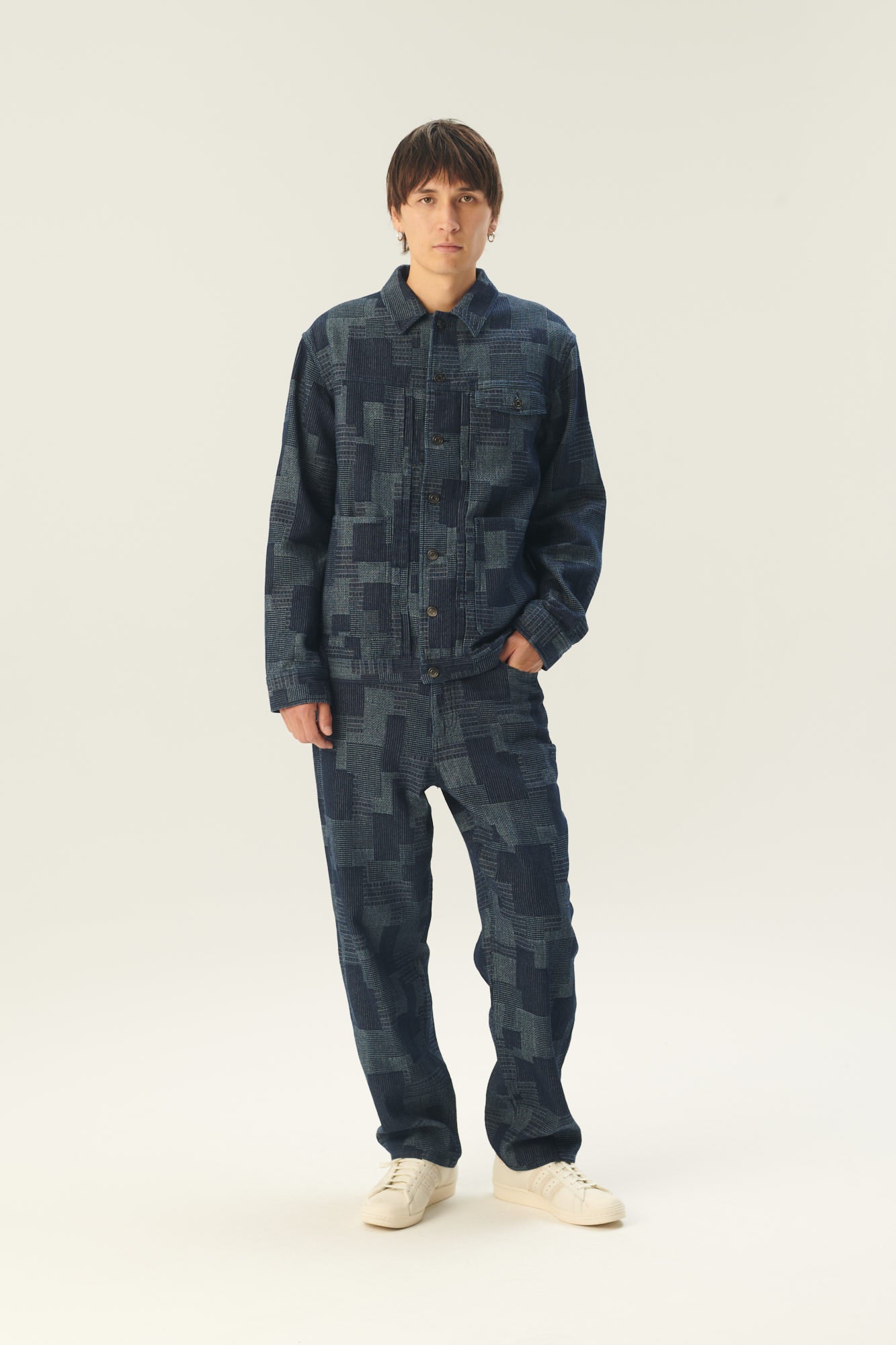 Rue de Tokyo PIERRE WASHED INDIGO DENIM PANTS