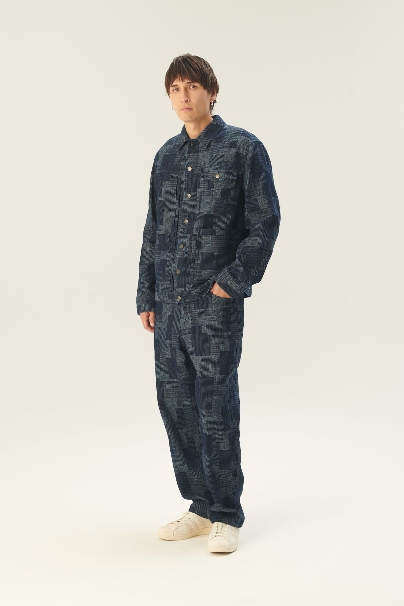 Rue de Tokyo PIERRE WASHED INDIGO DENIM PANTS