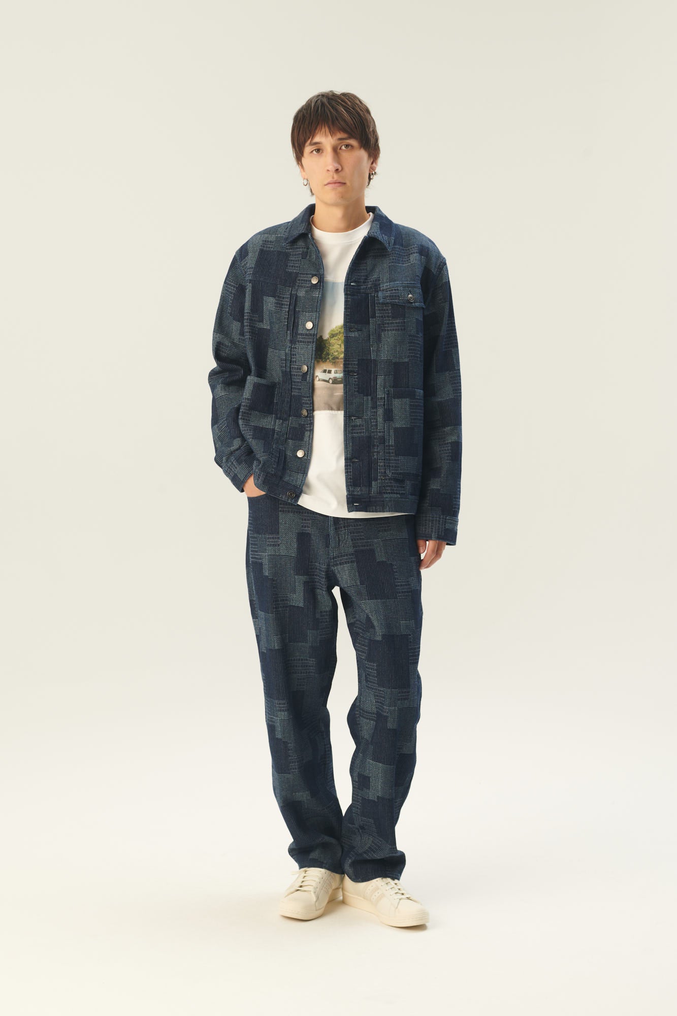 Rue de Tokyo PIERRE WASHED INDIGO DENIM PANTS