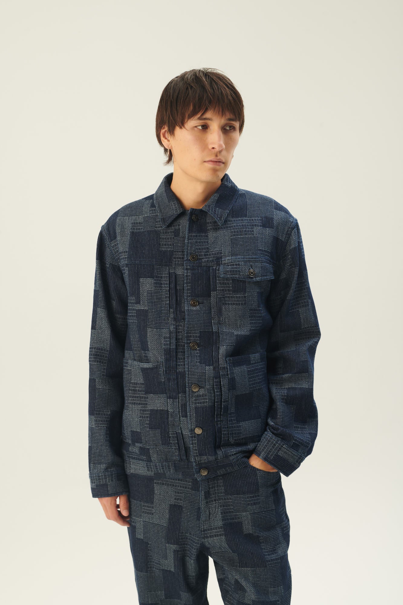 Rue de Tokyo PIERRE WASHED INDIGO DENIM PANTS