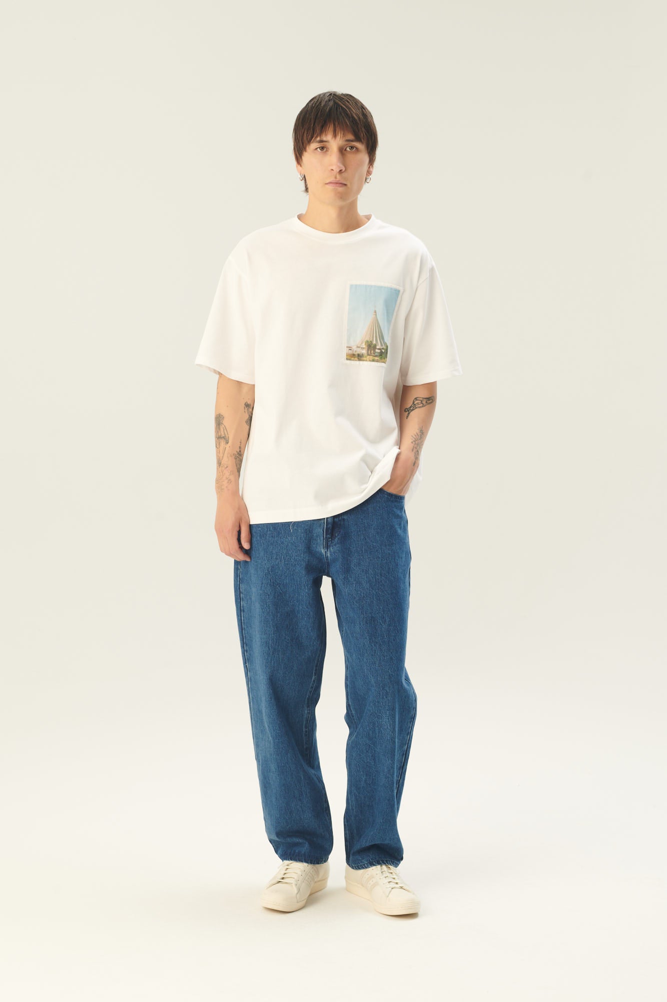 Rue de Tokyo PIERRE WASHED INDIGO DENIM PANTS