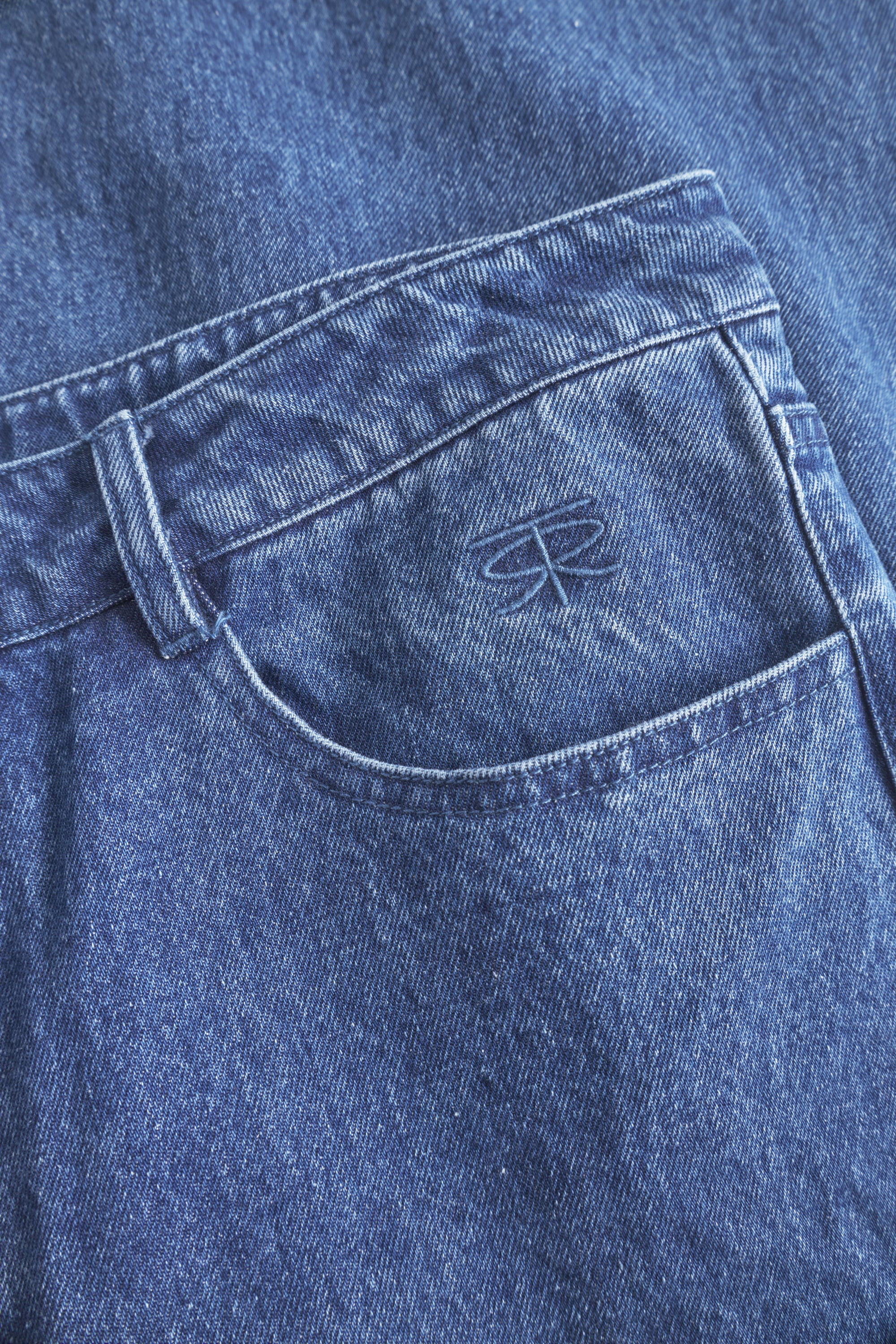 Rue de Tokyo PIERRE WASHED INDIGO DENIM Pants WASHED INDIGO