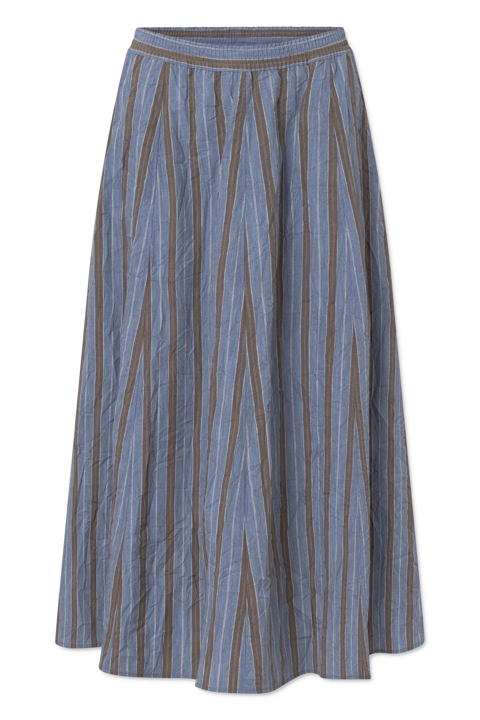 Rue de Tokyo PILAR MELANGE STRIPE Skirts BROWN/BLUE