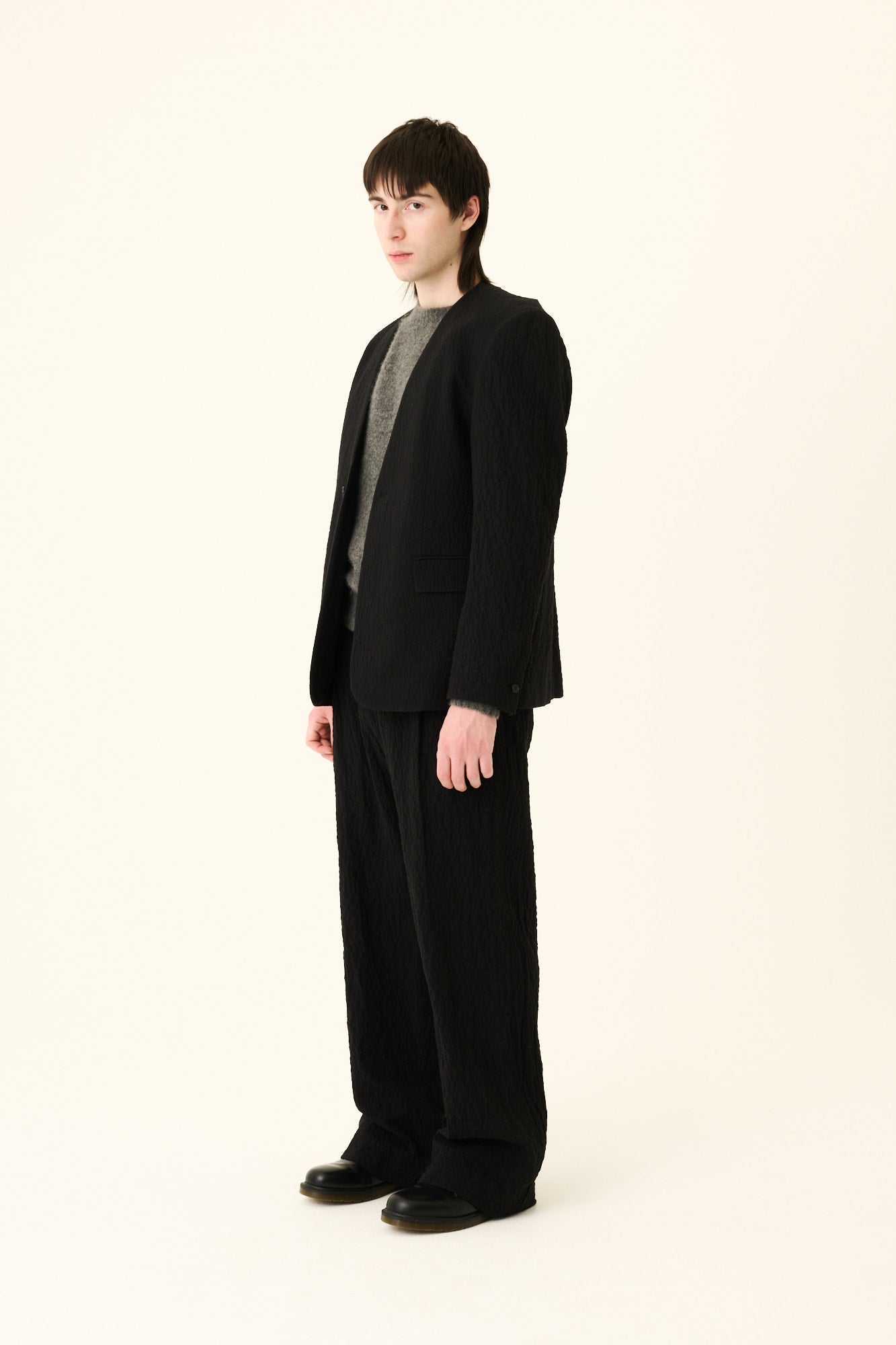 Rue de Tokyo PILOT CRUSHED COTTON Pants BLACK