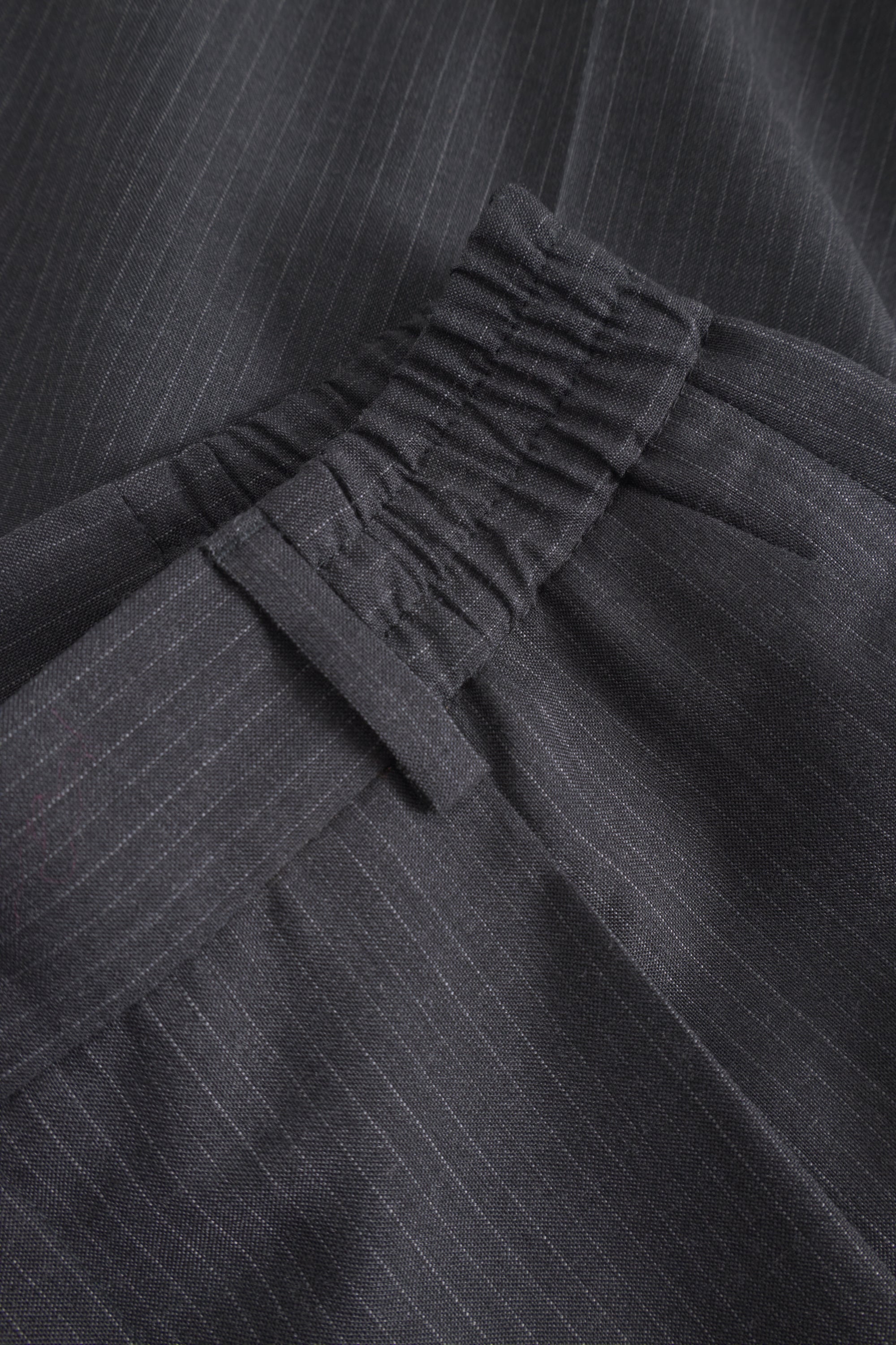 Rue de Tokyo PILOT WOOL PINSTRIPE PANTS GREY PIN STRIPE