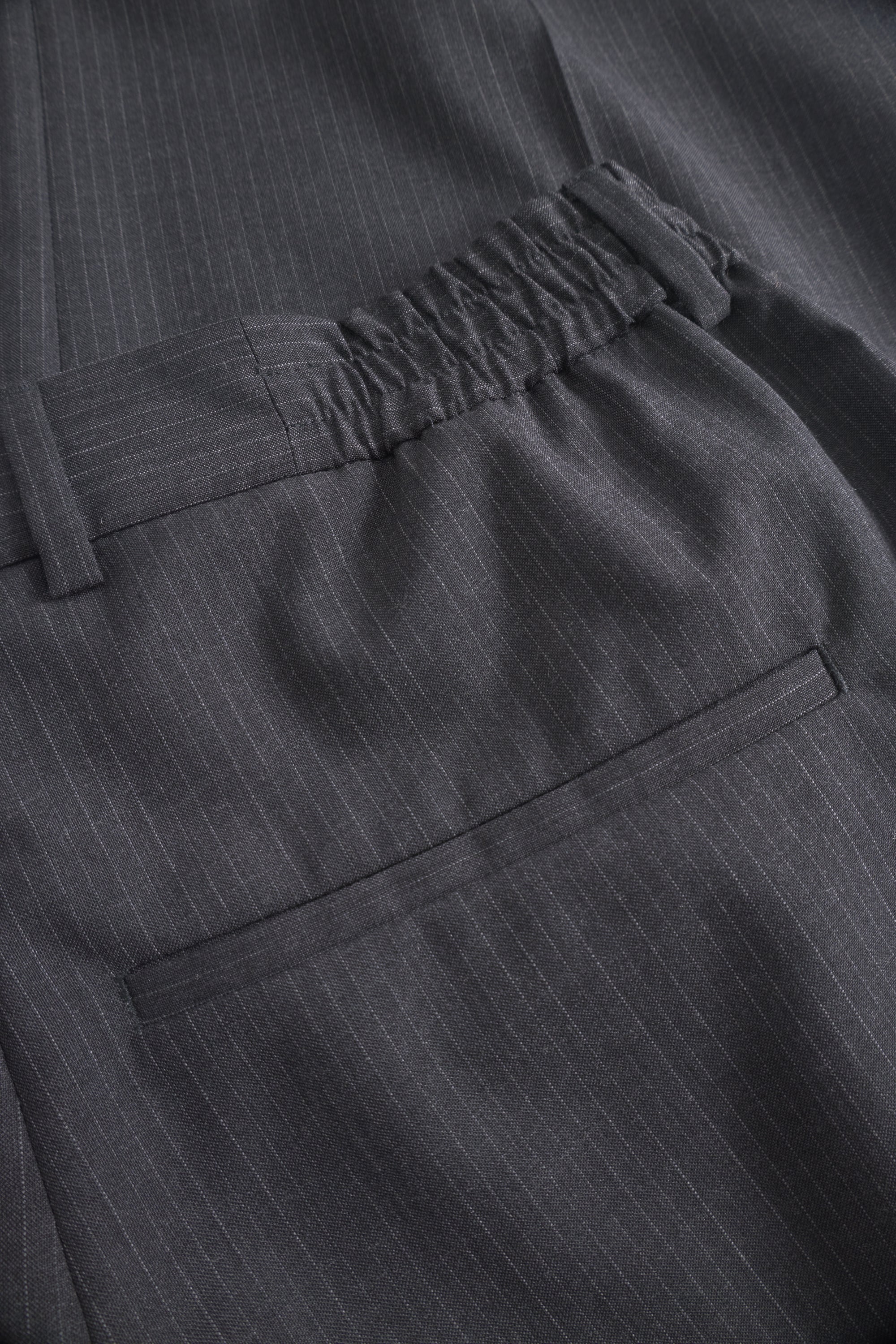 Rue de Tokyo PILOT WOOL PINSTRIPE PANTS GREY PIN STRIPE