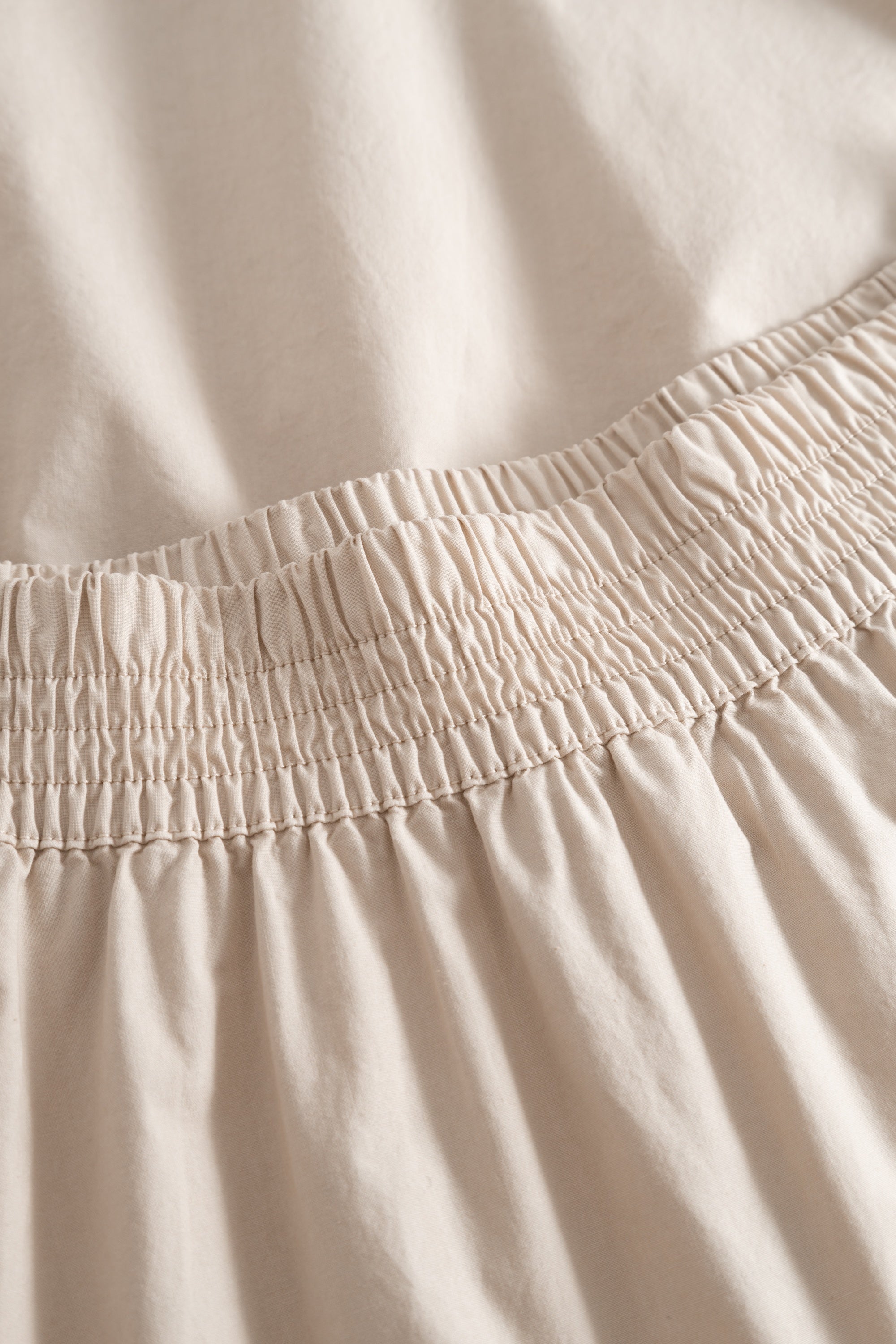 Rue de Tokyo POEMU ORGANIC GARMENT DYED POPLIN Skirts BEIGE